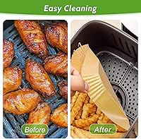 Vista 5 de 360 piezas de forros de papel pergamino desechables de 8.7" x 5.5" sin blanquear, resistentes, antiadherentes y a prueba de fugas para cesta