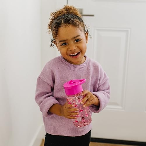 Miniatura 9 de Wildkin Botella de agua de plástico Tritan reutilizable de 16 onzas sin BPA con tapa a prueba de fugas para niños y niñas, botellas de agua