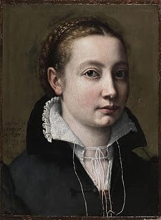 ZhiChengHflBM Famous Picture Poster Painting Print Poster Self Portrait by Sofonisba Anguissola Vintage Painting Print for Home Decor 60x90cm