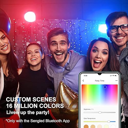 Miniatura 9 de Sengled Bombillas inteligentes Alexa BR30, bombillas inteligentes BR30 de malla Bluetooth que funcionan solo con Alexa, equivalente a 65 vatios a