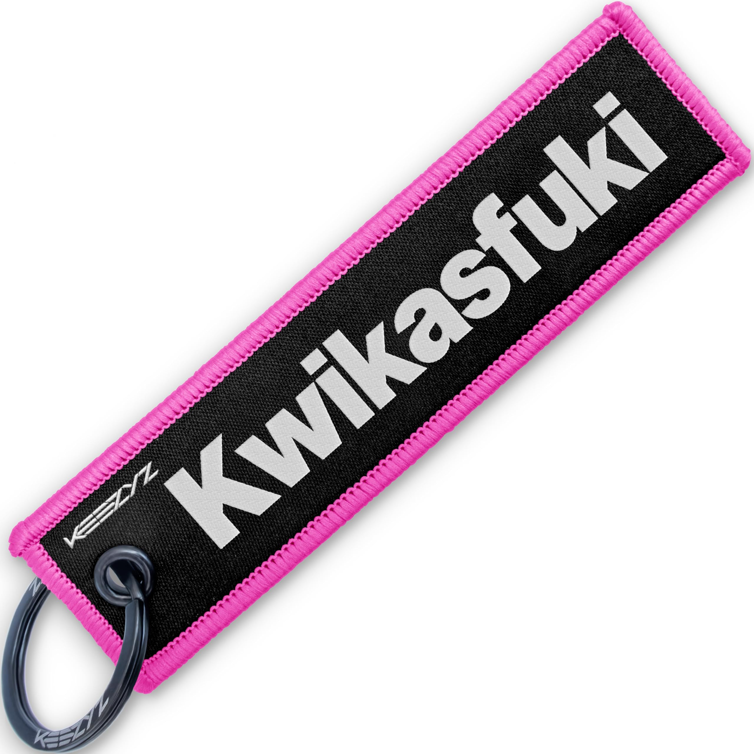 KEEZYZ Kwikasfuki Keychain | Funny Key Tag For Kawasaki Motorcycle
