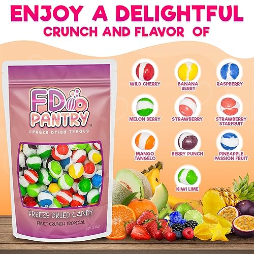 Vista 76 de Fruit Crunch - Caramelos liofilizados originales de 1 libra, surtido de sabores liofilizados de caramelo de fresa, naranja, limón, uva y lima