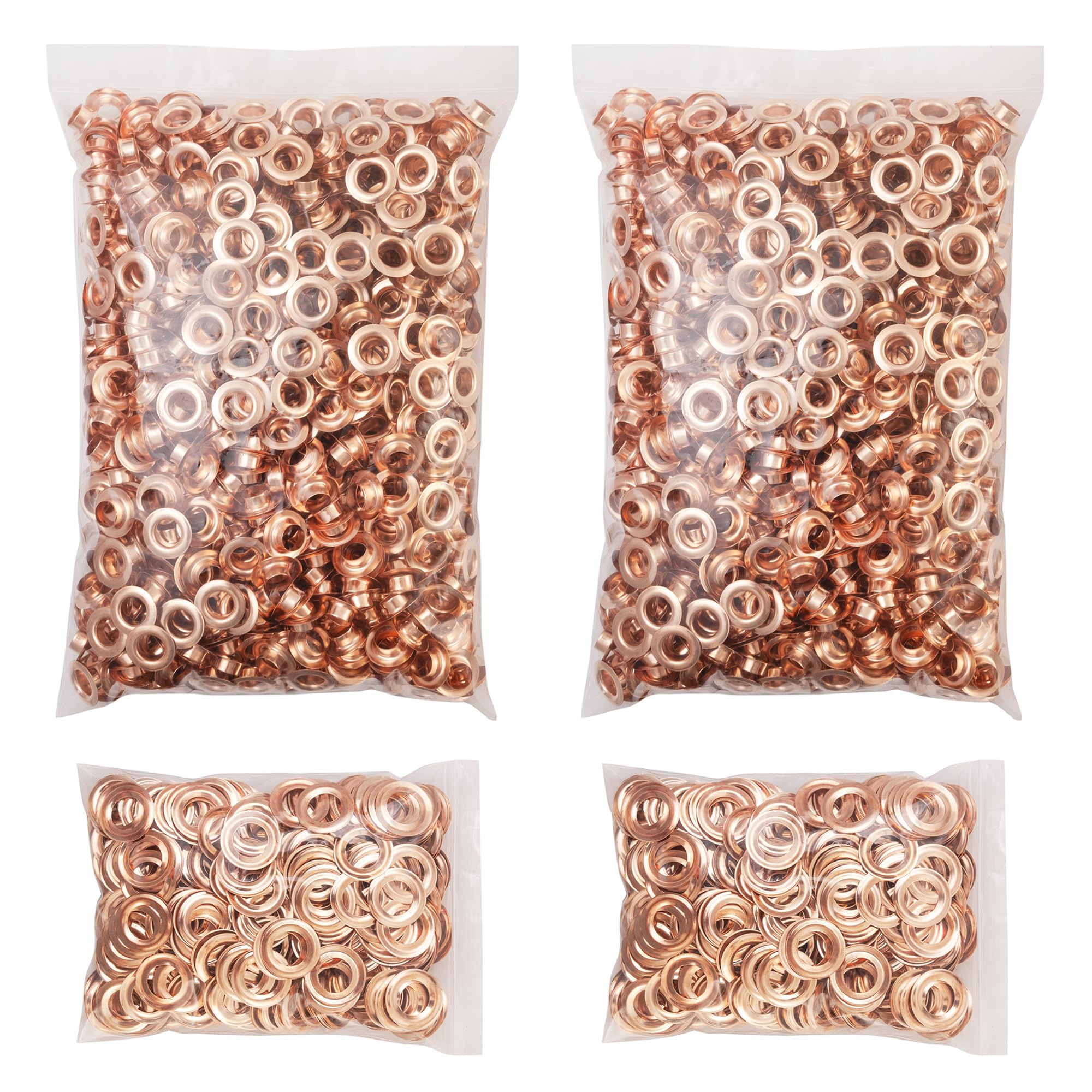 Gold Grommets 1000pcs - Durable Washers & Grommets Kit -9 Gold Grommets 1000pcs - Durable Washers & Grommets Kit -9