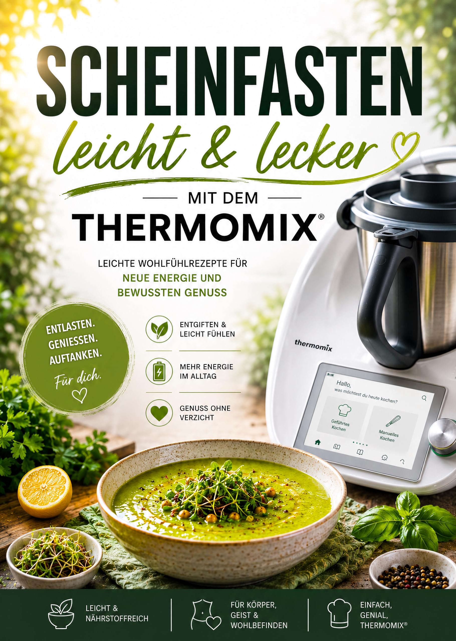 Scheinfasten leicht & lecker mit dem Thermomix: Leichte Wohlfühlrezepte für neue Energie und bewussten Genuss