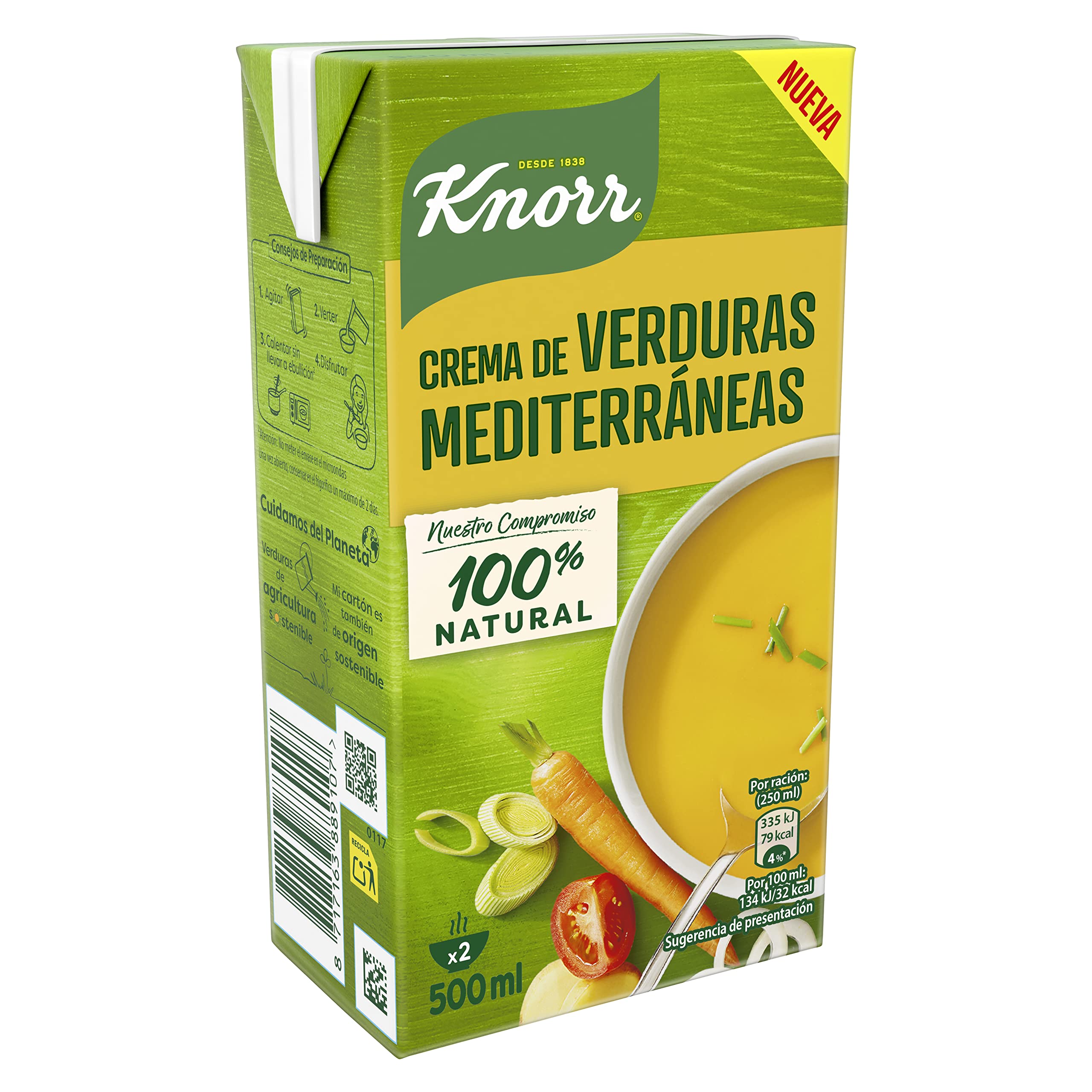 Knorr Crema de Verduras Mediterraneas 500ml