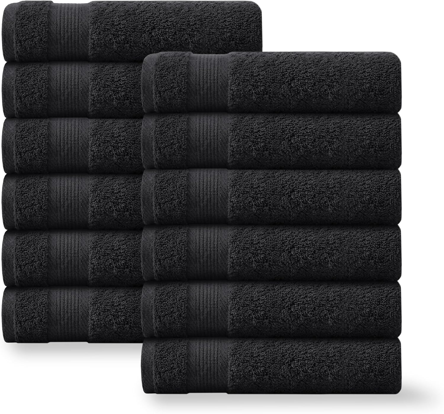 Linteum Textile Supply Navy Blue Hand Towels for Bathroom 16x27 Inches 100% Cotton Hand Towel Set Quick Dry Highly Absorbent Spa Towels Bulk for Salon, Home, Hotel, Gym [Pack of 24]