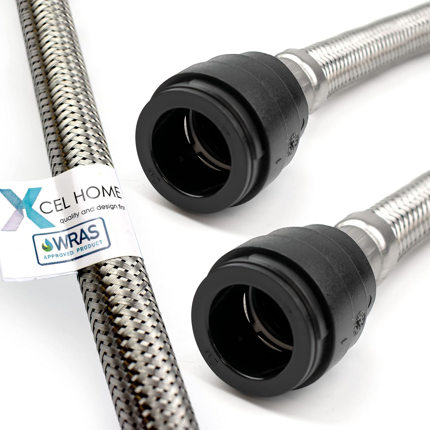 Xcel Home WRAS Approved PushFit Flexible Connector 22mm x 22mm BSP