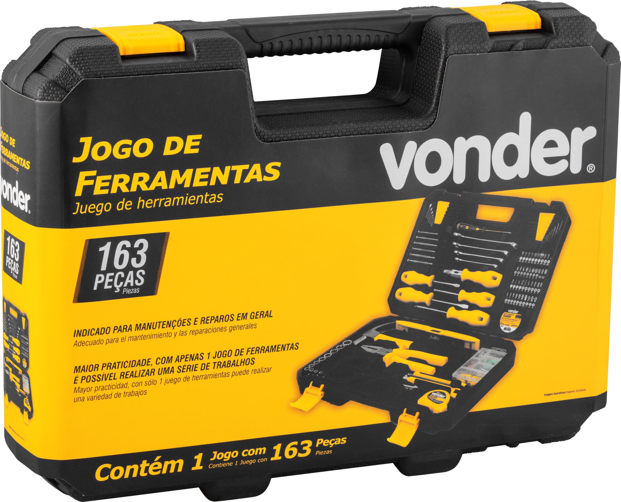 Jogo De Ferramentas Com 163 Peças Vonder | Amazon.com.br