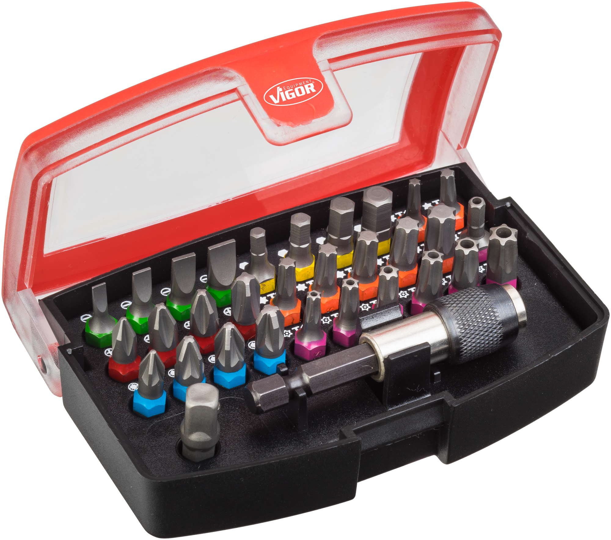 Vigor Bit Box, esagonale 6,3 (1/4 pollici), 1 pezzi, v5019