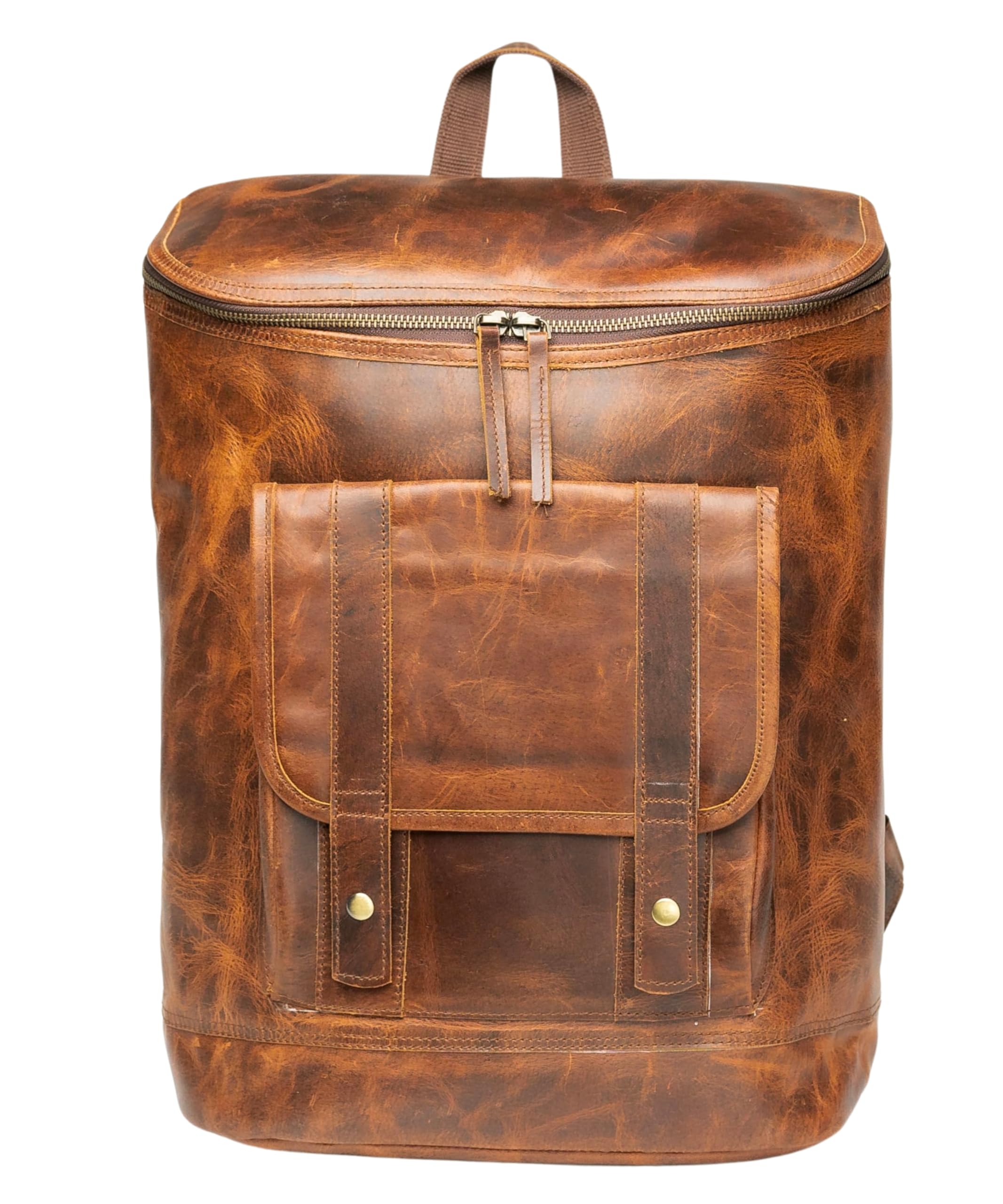 THARLION Real Buffalo Leather Backpack Shoulder Messenger Rucksack Laptop Bag for Men and Women