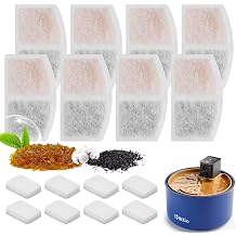 [8PCS] Replacement Filters for iPettie Ceramic Pet Water Fountain with Battery