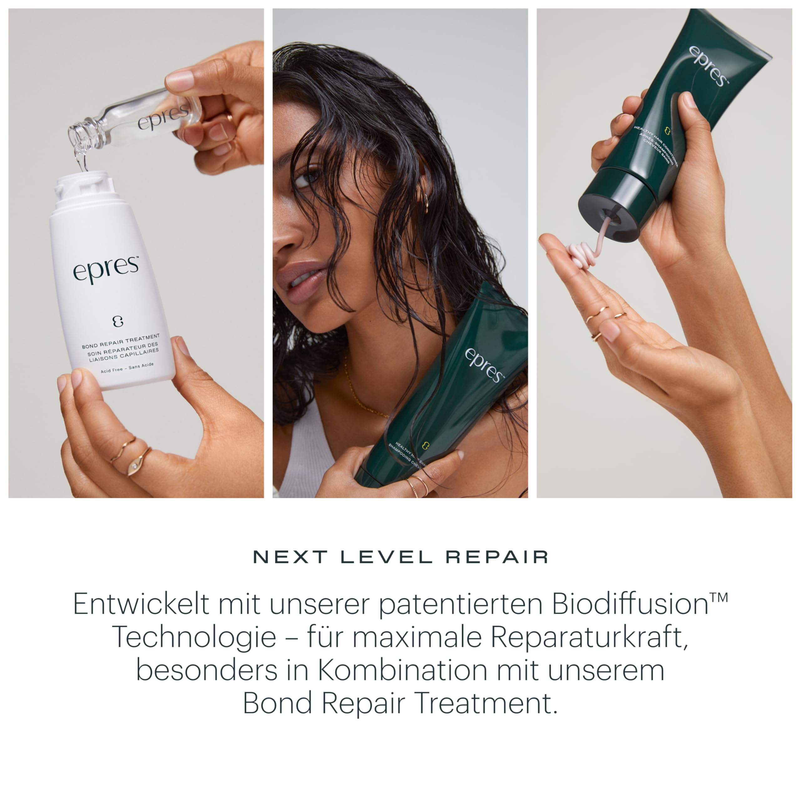 epres Shampoo riparatore per capelli danneggiati, 946 ml, Bond Repair, pulisce delicatamente, rafforza e dona lucentezza