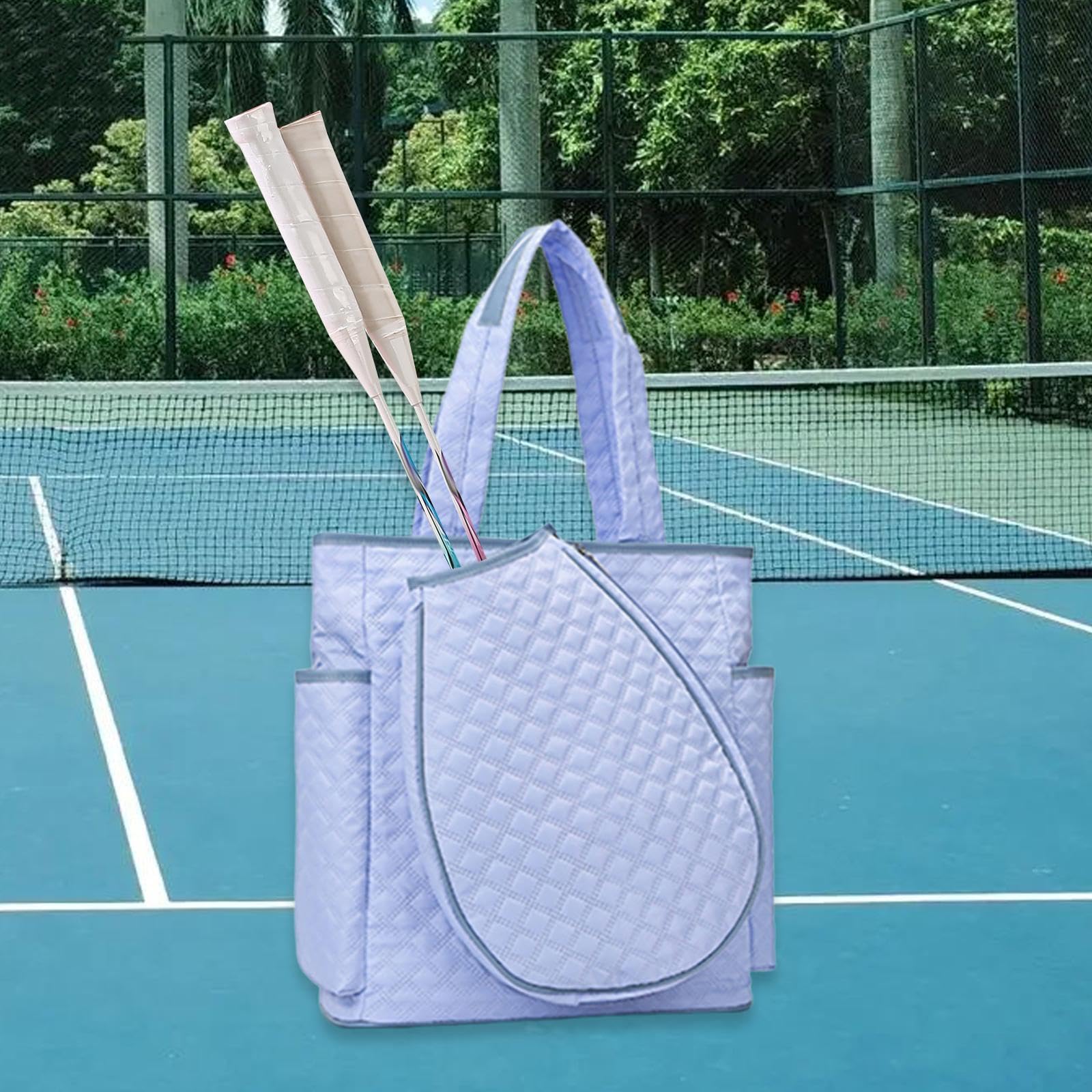 Borsa da Tennis, Borsa per Racchette, Borsa Sportiva, Borsa Fitness, Borsa per Racchette da Badminton, Borsa a Tracolla per Uomo E Donna, Idea Regalo