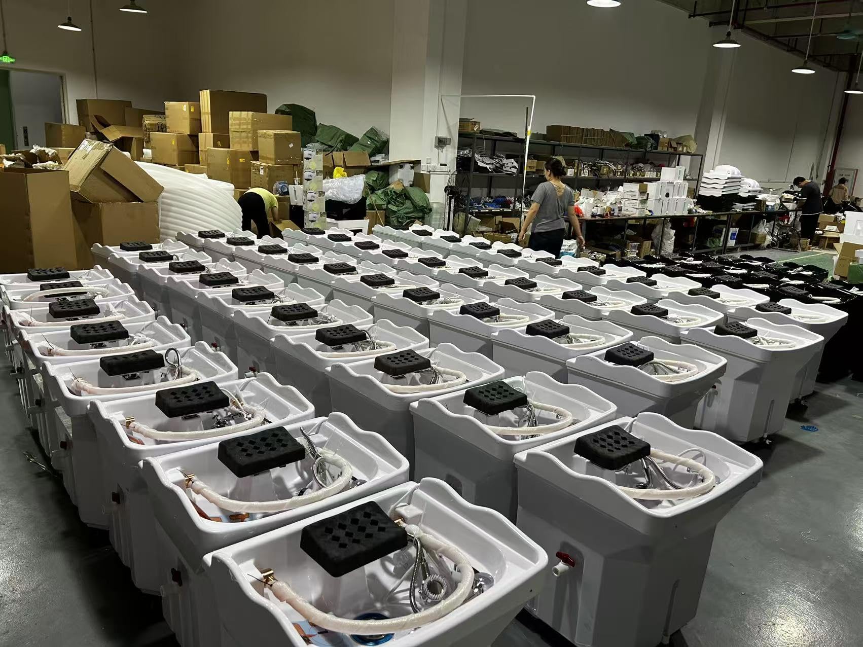 Mobiles Waschbecken-Head Spa Ausstattung Mit 60l Wassertank,Inklusive Begasungsmaschine Und Dampfhaube, Mobiles Waschbecken VerfüGt Mit 4 GeräUschloses Rad, Geeignet FüR Head Spas Und Friseursalons