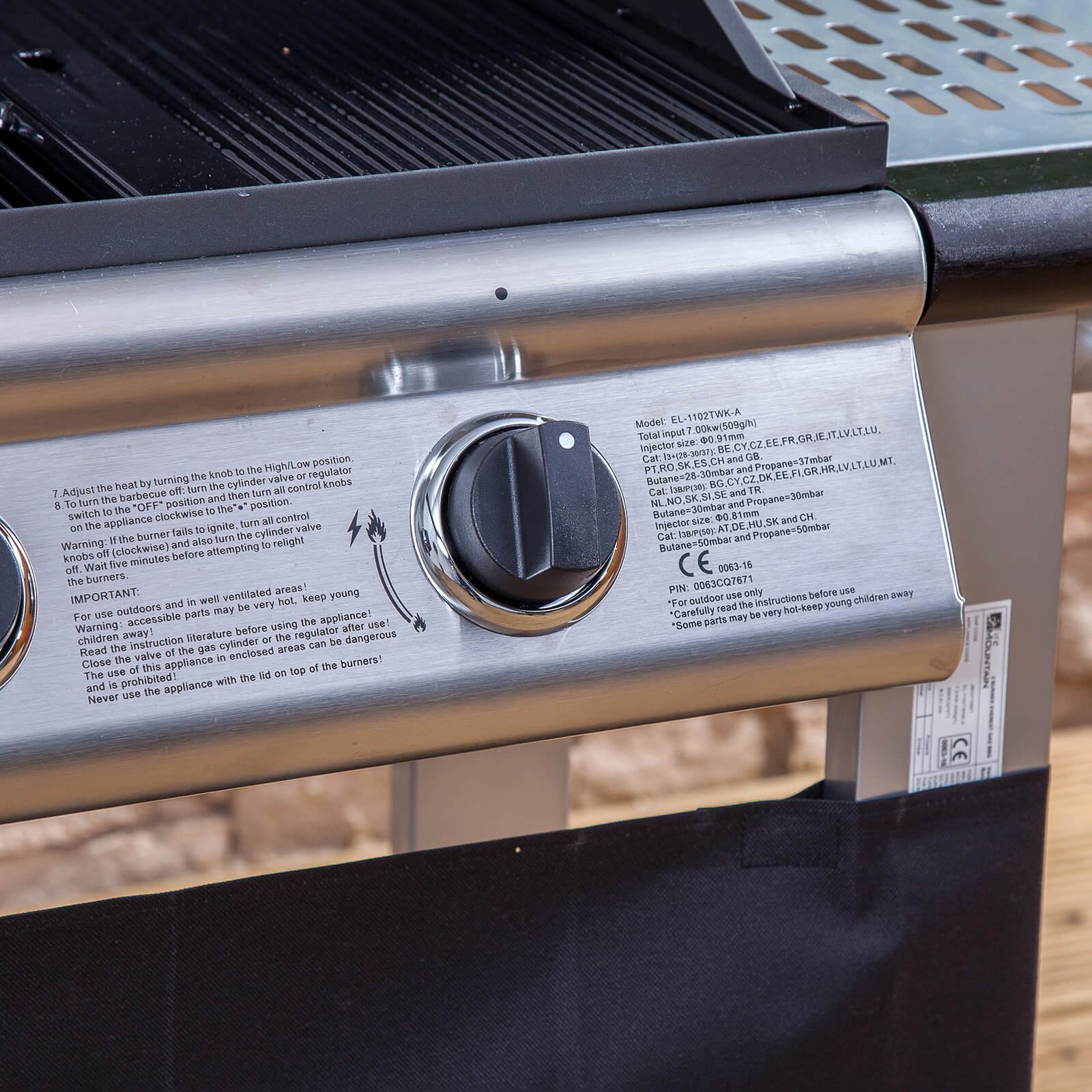 Fire Mountain Everest 2 Burner Gas Barbecue Premium Stainless Steel