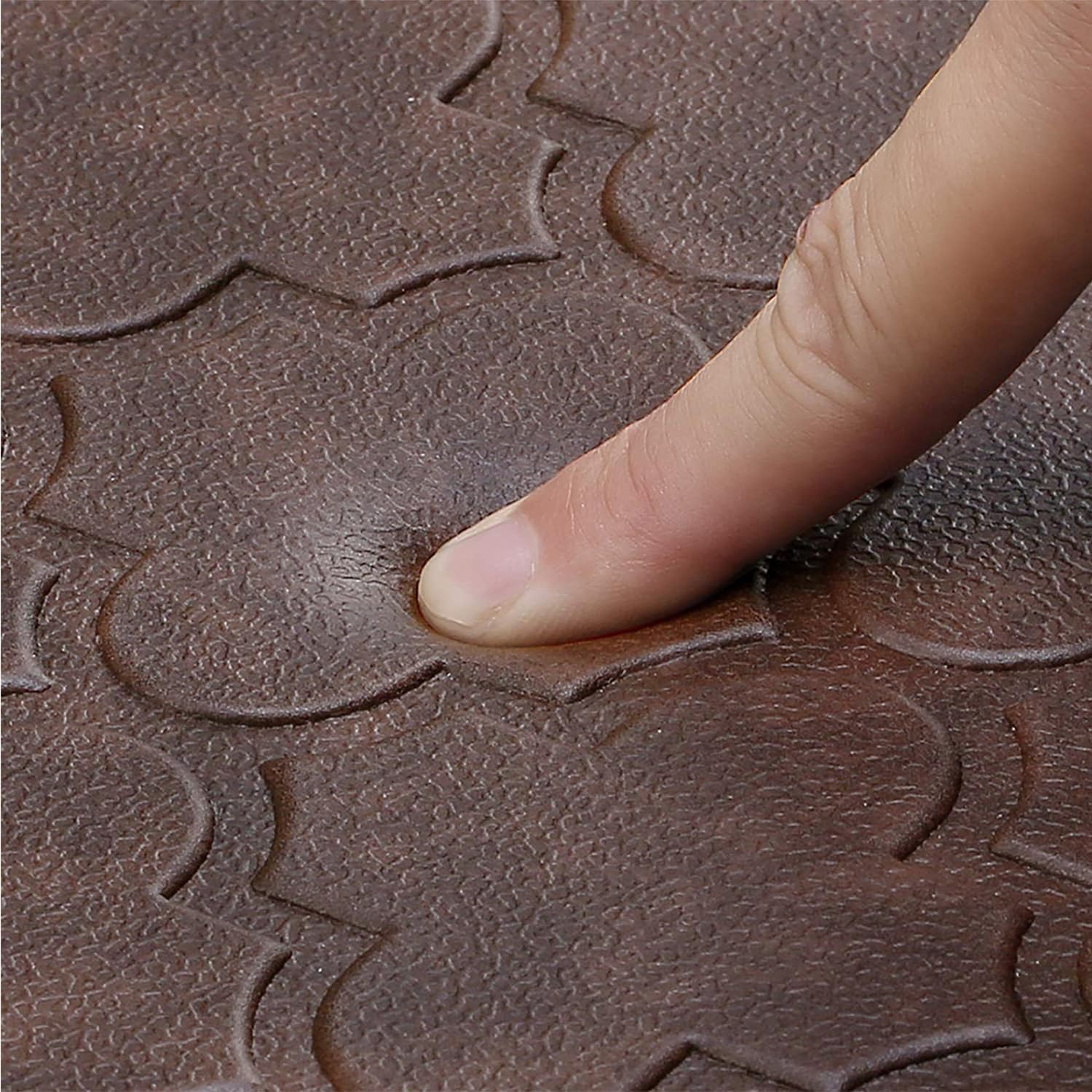 Wiselife Küchenmatte, gepolstert, Anti-Ermüdungs-Matte, 43,9 x 99,1 cm, dick, rutschfest, wasserdicht, Küchenteppiche und -matten, robuster PVC-Schaumstoff-Stehmatte für Küche, Boden, Zuhause,