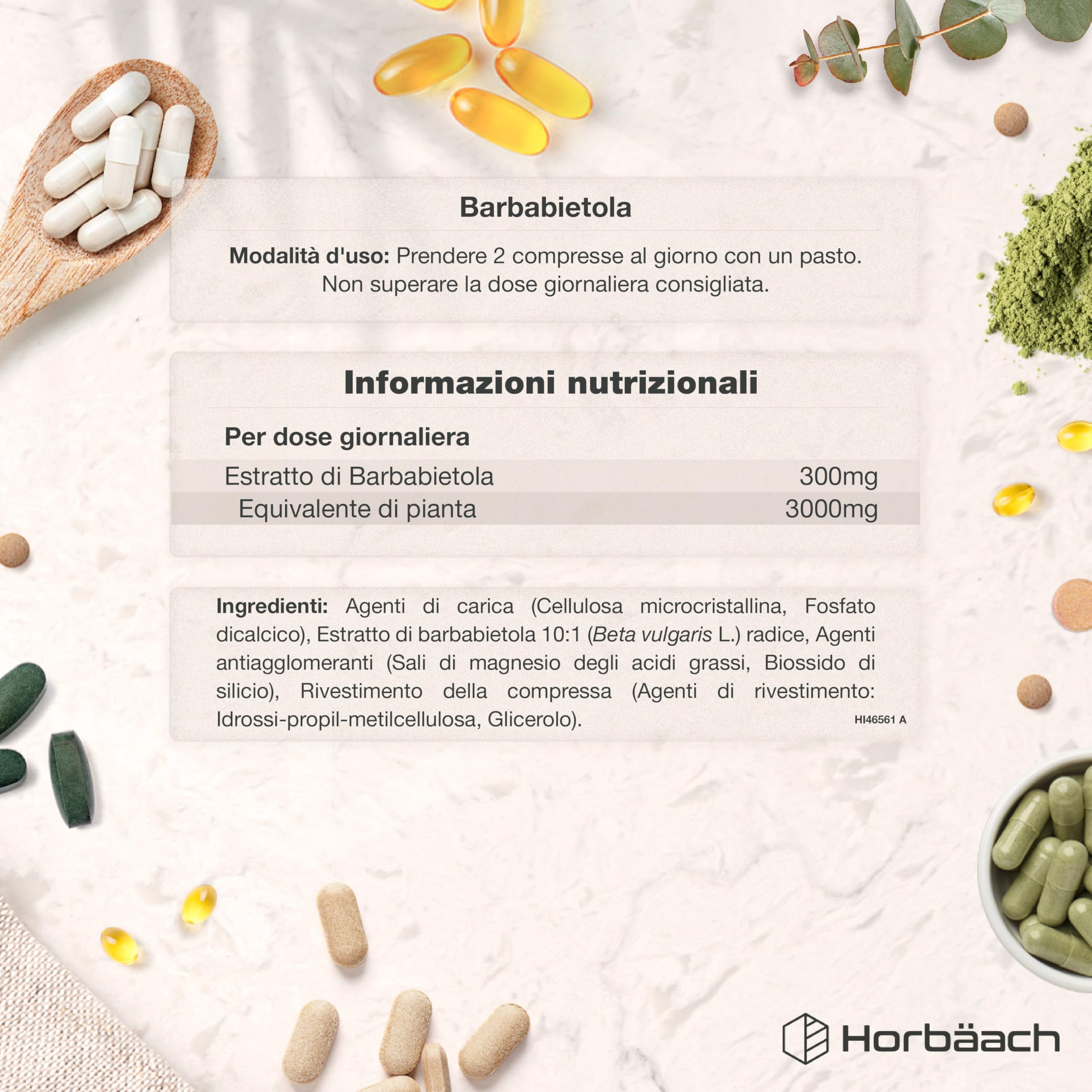 Barbabietola Rossa Compresse 3000mg | Beetroot Supplement | Booster Superfood di Ossido Nitrico | 180 Compresse Vegane | Horbaach
