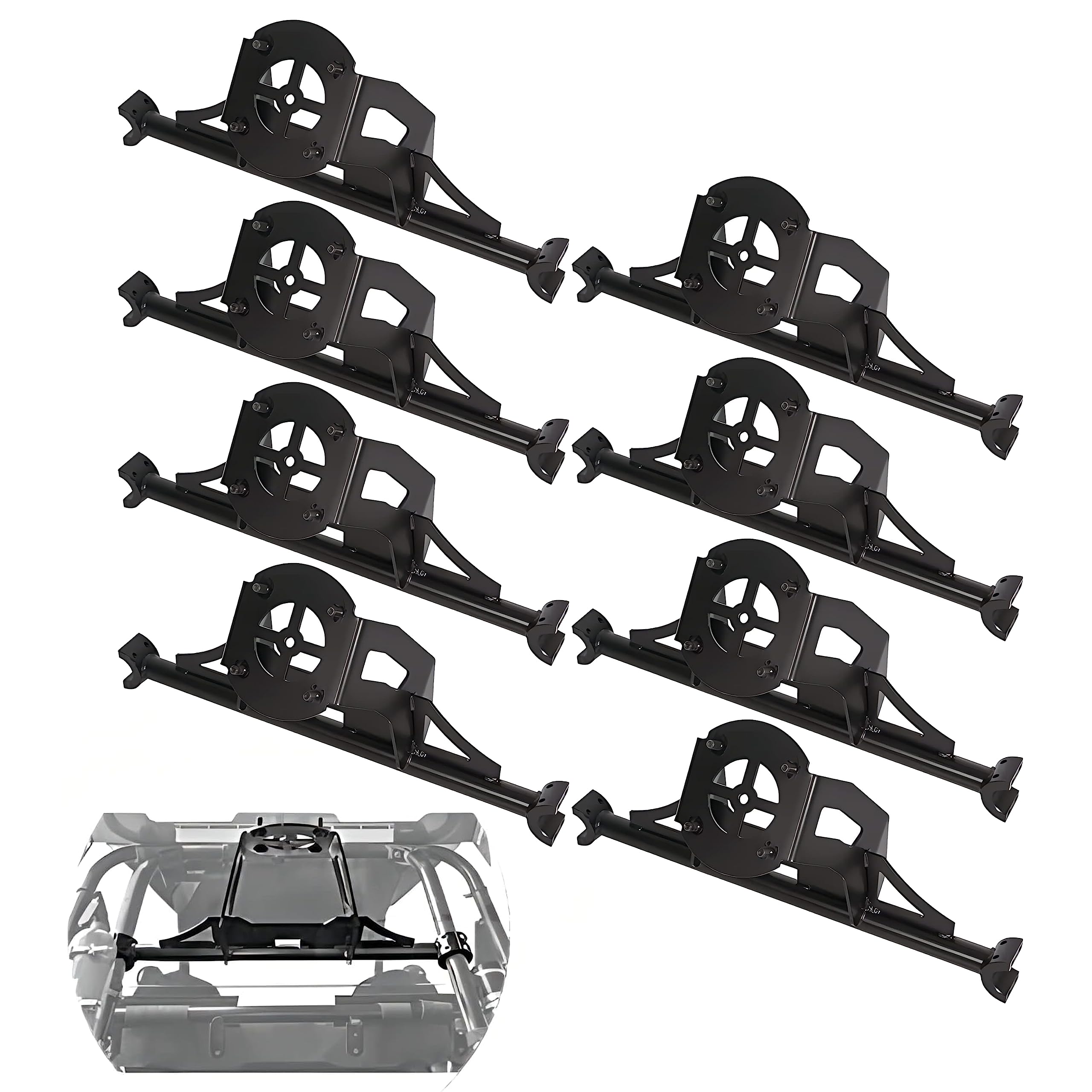 8 Pcs Spare Tire Carrier Rack Mount Compatible