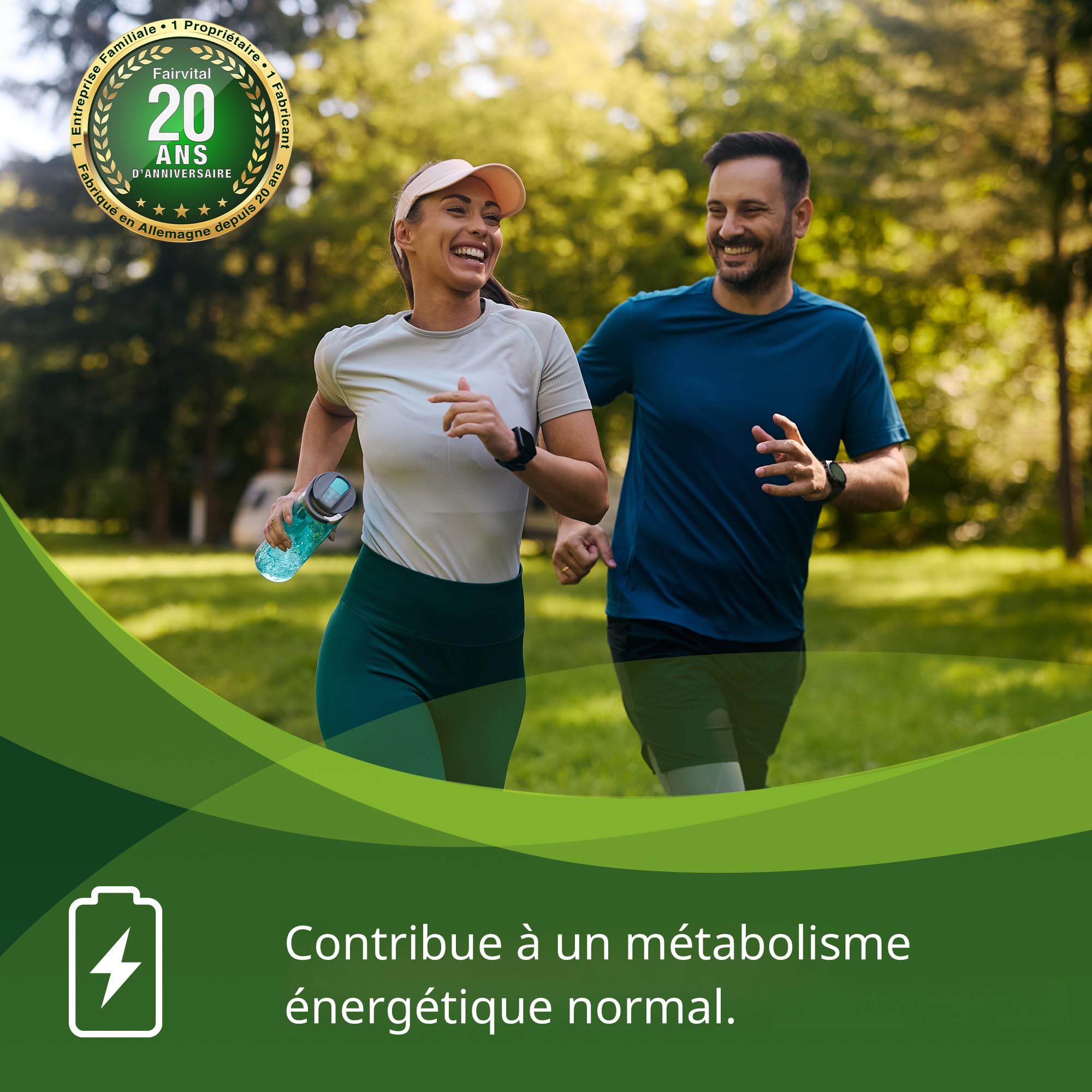 fairvital Vitamine B5, 250 comprimés, faciles à avaler, hautement dosés (200mg d'acide pantothénique), VÉGÉTALIEN, Fabriqué en Allemagne