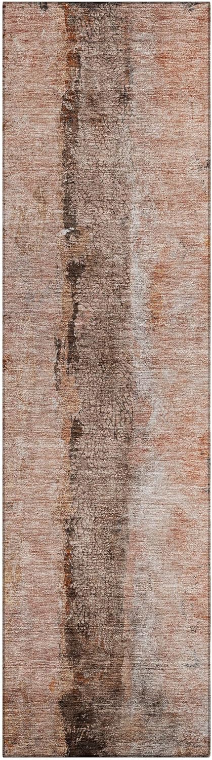 Addison Rugs Chantille ACN605 Paprika 2'3" x 7'6" Indoor Outdoor Hallway Runner Rug, Stain Resistant Washable Kitchen Area Carpet for Bathroom, Laundry and Bedroom Rug