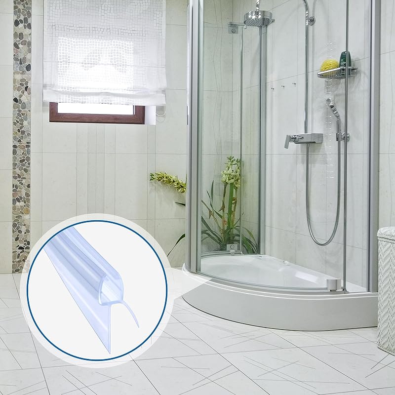 DOPPOSO Ívelt Zuhanykabin Tömítés 2x80cm 4-6mm Üveghez Előformázott