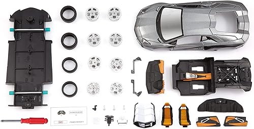 Miniatura 3 de Maisto Línea de montaje a escala 1:24 Lamborghini Aventador LP 700-4 Kit de modelo fundido a presión (los colores pueden variar)