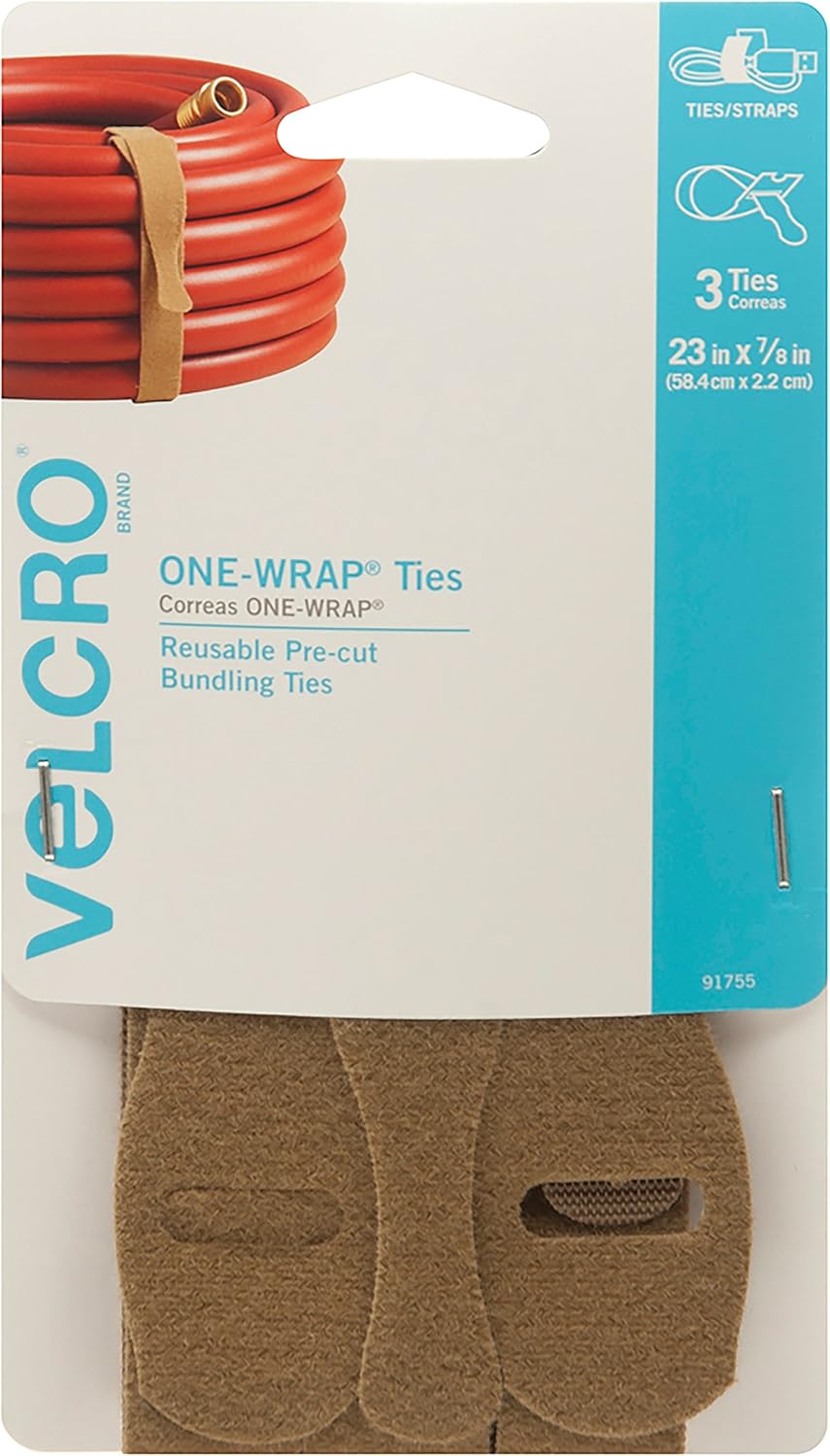 VELCRO Brand ONEWRAP Ties Reusable Precut and Self