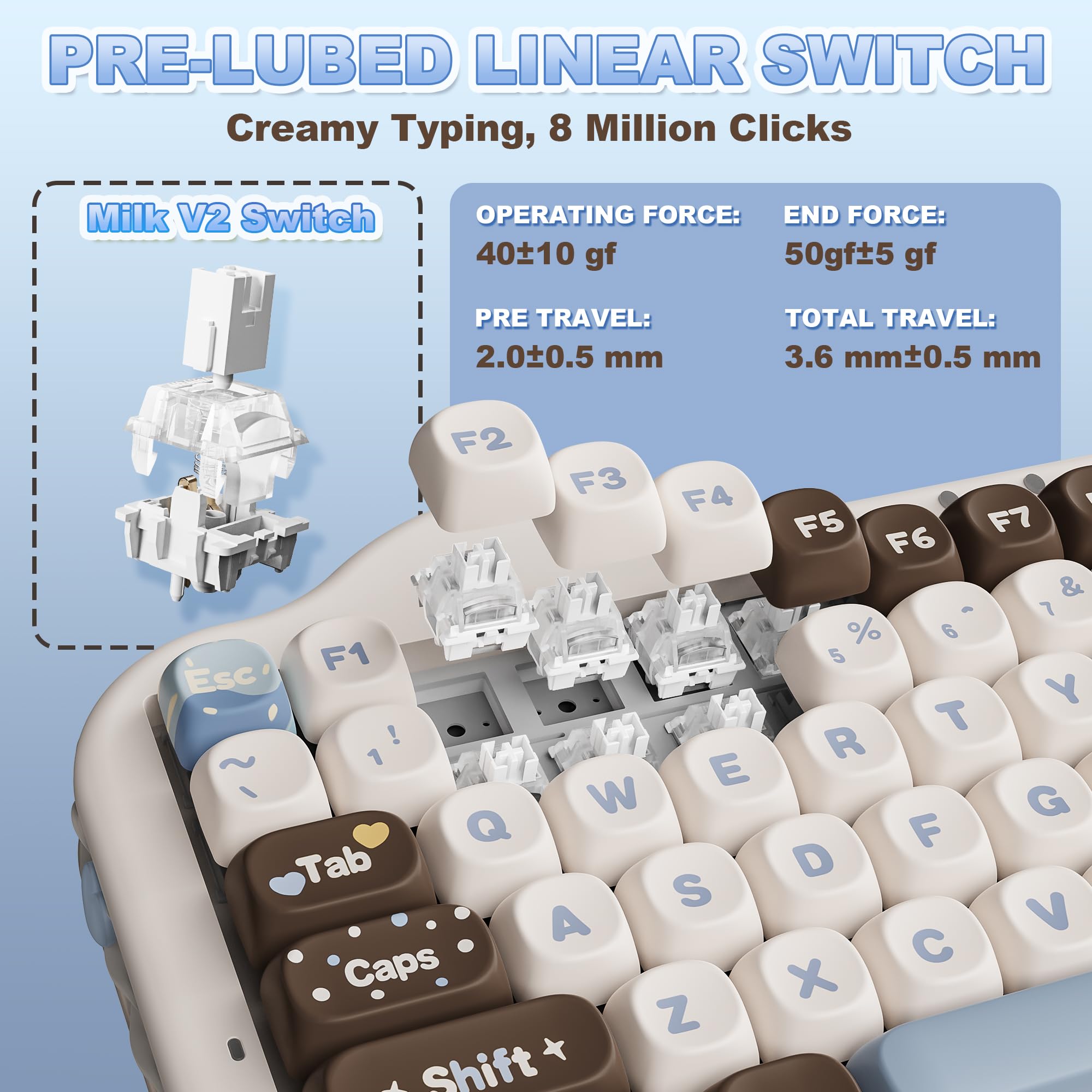 Amazon | YUNZII C75 ワイヤレス メカニカルキーボード 75%レイアウト