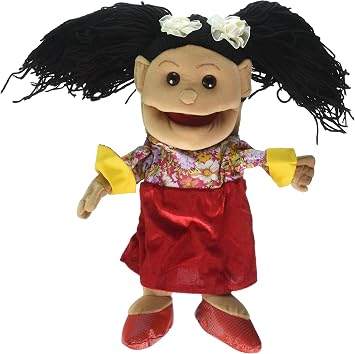 Sunny Toys 14" Hispanic Girl in Dress Glove Puppet