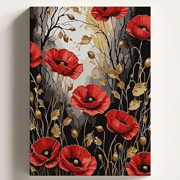Say larla Boyama Tuval Hobi Seti ALTIN GEL NC K Temal  F r a ve Boya Dahil Set  tal  40x50 CM Kendin Yap Say larla Tuval Boya Kiti KASNAKLI