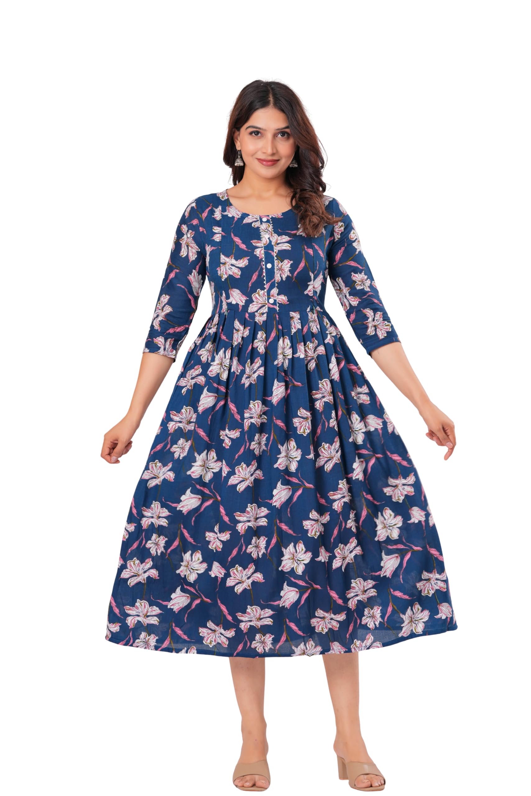 new4u Women's Rayon Maternity Gown-picture-35