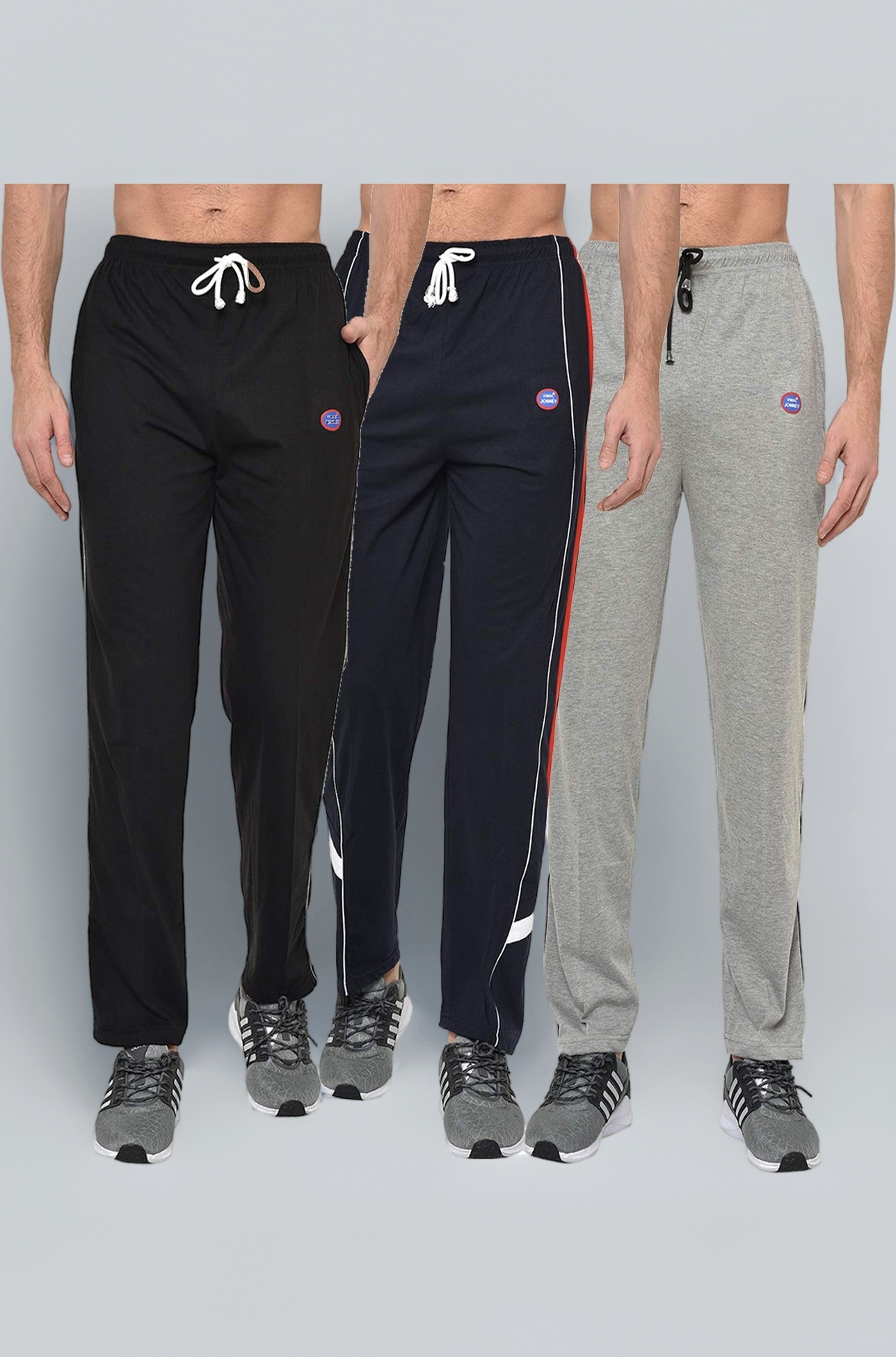 VIMAL JONNEY Mack Men's Cotton Trackpants (Pack of 3)