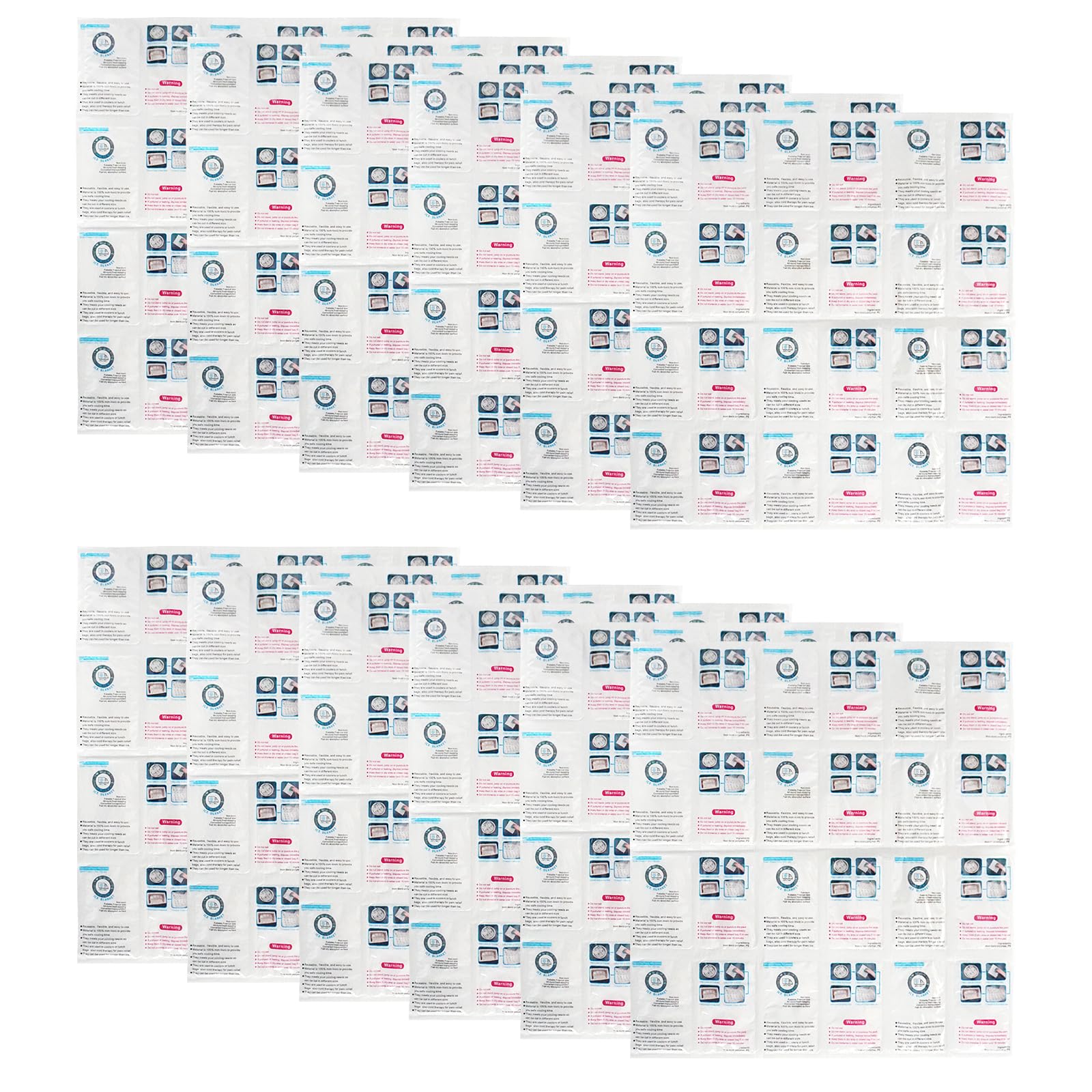 MR.ICE World-Bio ice packs for cool box ice packs for shipping food travel ice pack ice packs for packing picnic cooler bags lunch boxes 24cell 12pcs