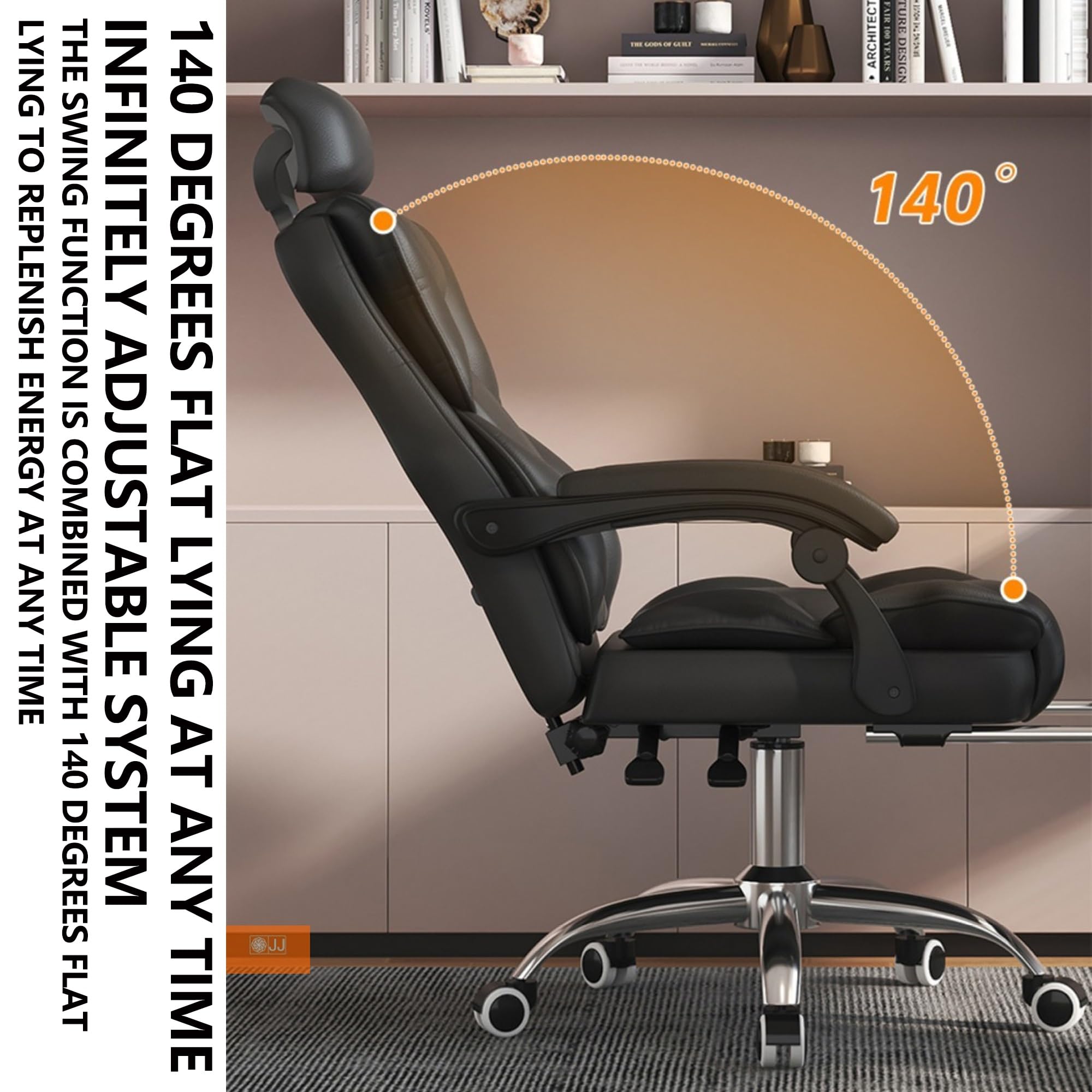 Poggiatesta regolabile sedia da ufficio superficie antigraffio confortevole design a dondolo traspirante sedia da gioco per adulti perfetta per lavoro e gioco