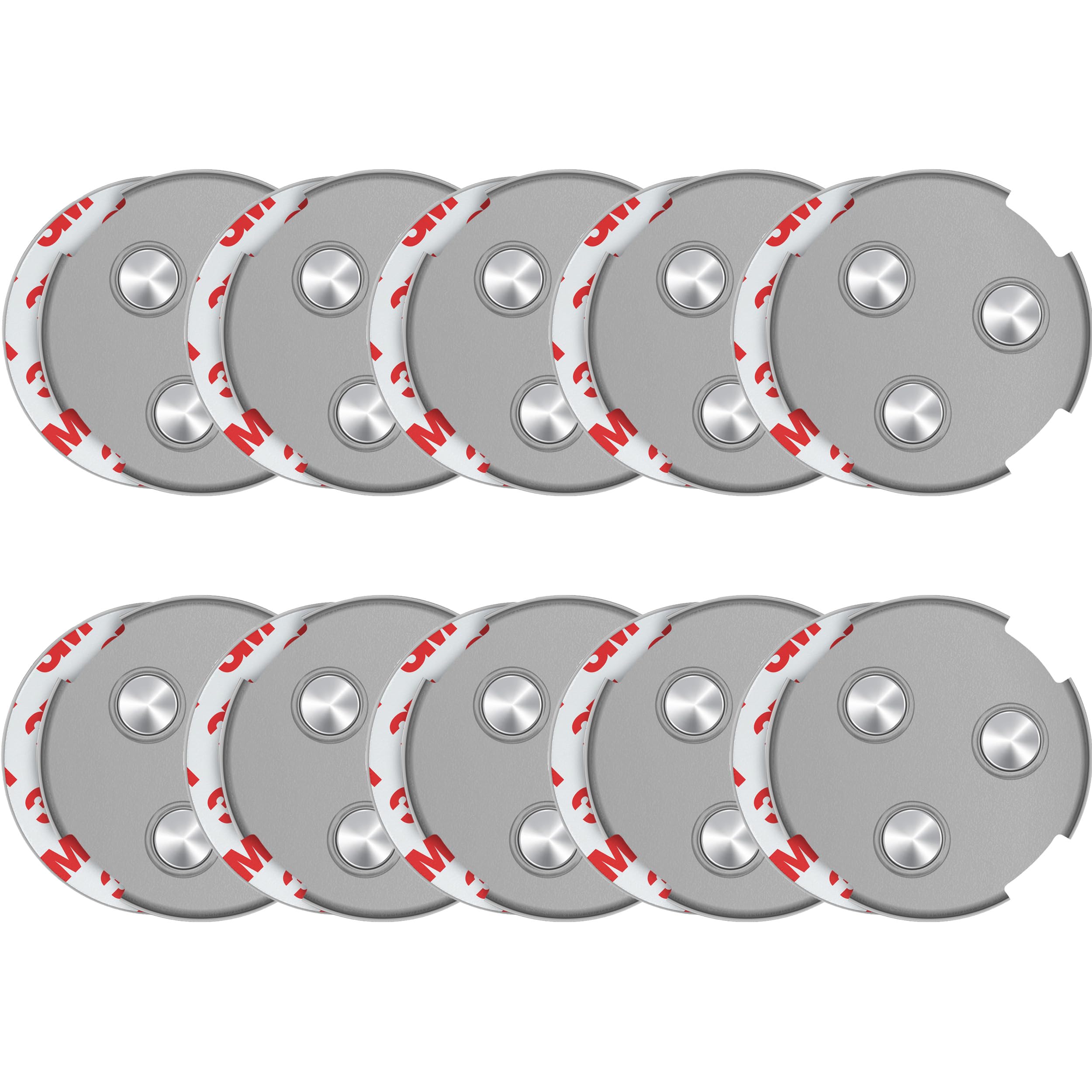 SAVS RMAX-60 Magnethalterung Rauchmelder Magnethalter 60mm - 10 Stück Set - Magnetbefestigung für Feuermelder - Brandmelder Magnetplatten Halterung - Magnet Befestigung Selbstklebend mit Klebepads