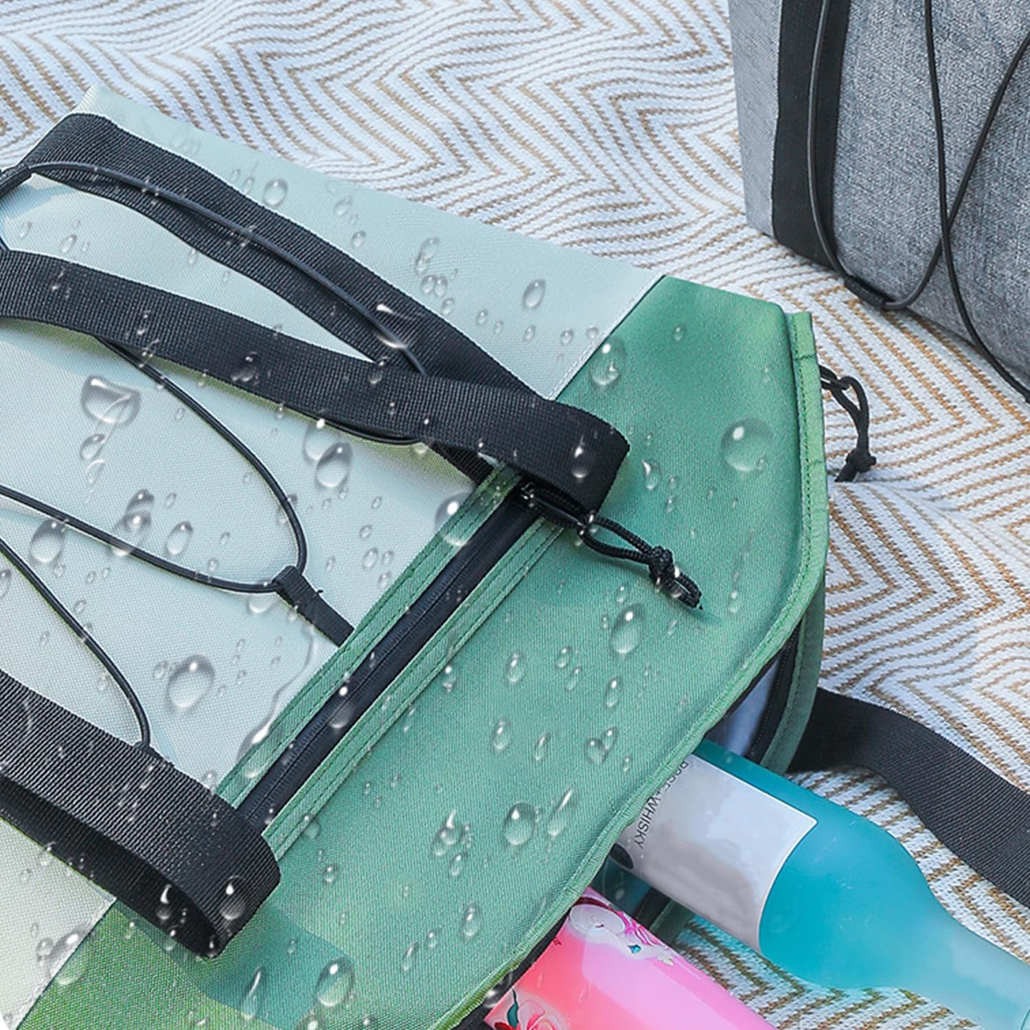Borsa termica per il pranzo, borsa termica portatile per cibo, picnic pieghevole e borsa termica per lavoro, viaggi e spiaggia, funzione di mantenimento caldo/freddo