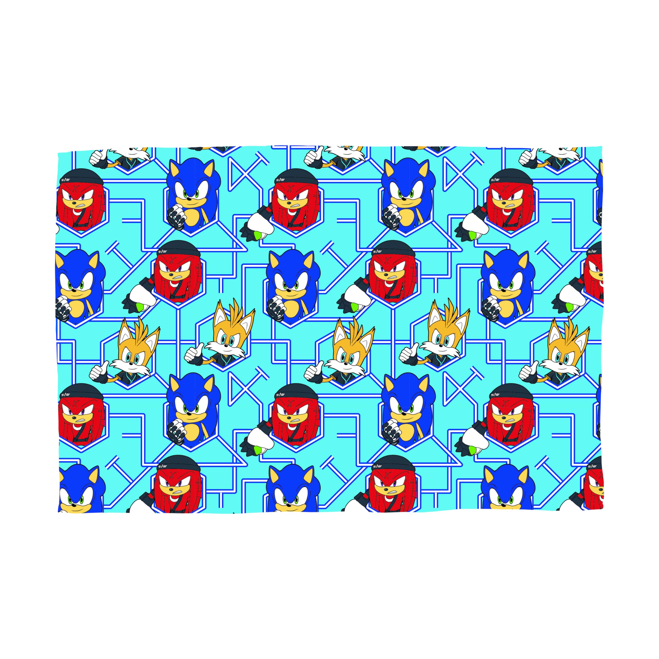 Character World Coperta In Pile Sonic The Hedgehog 100x150 Cm - Morbida E Ufficiale Per Bambini E Fan