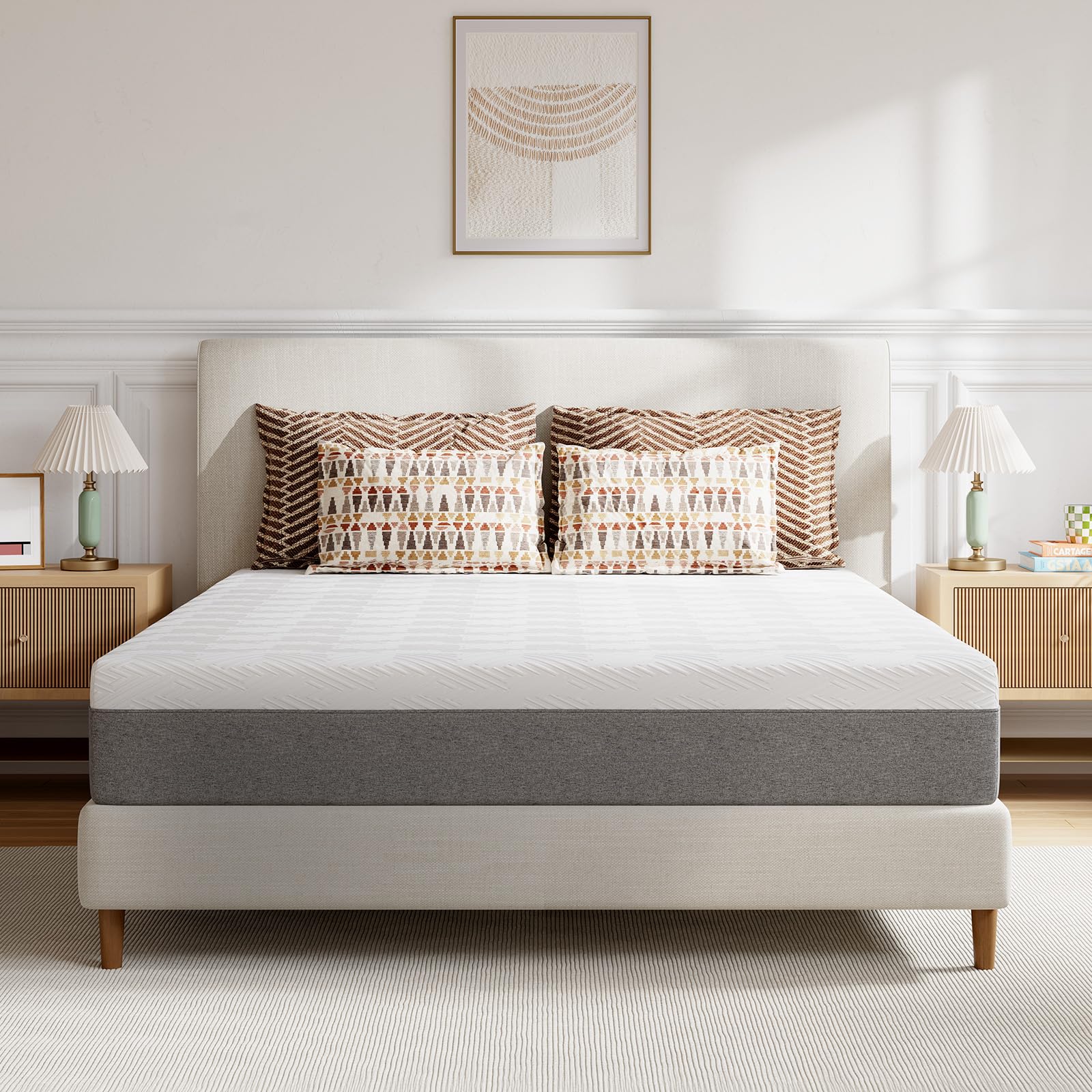 Novilla King Size Mattress 10 Inch, Gel King Memory Foam Mattress in a Box with Comfort Foam for Pressure Relief & Body Support & Cool Night Sleep, CertiPUR-US Certified