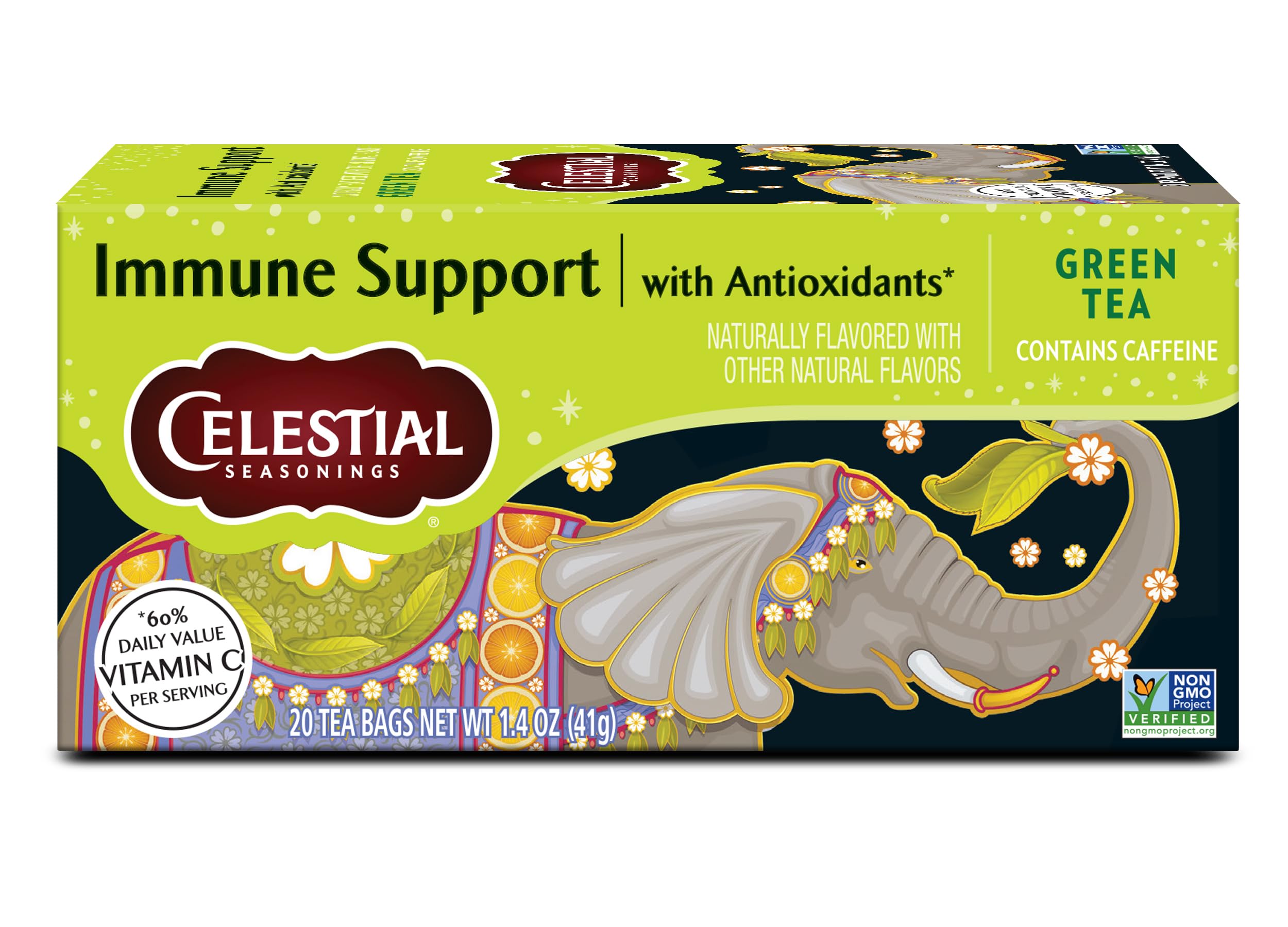 greentea出品 Amazon.com : Celestial Seasonings Immune Support Green Tea 20 Tea