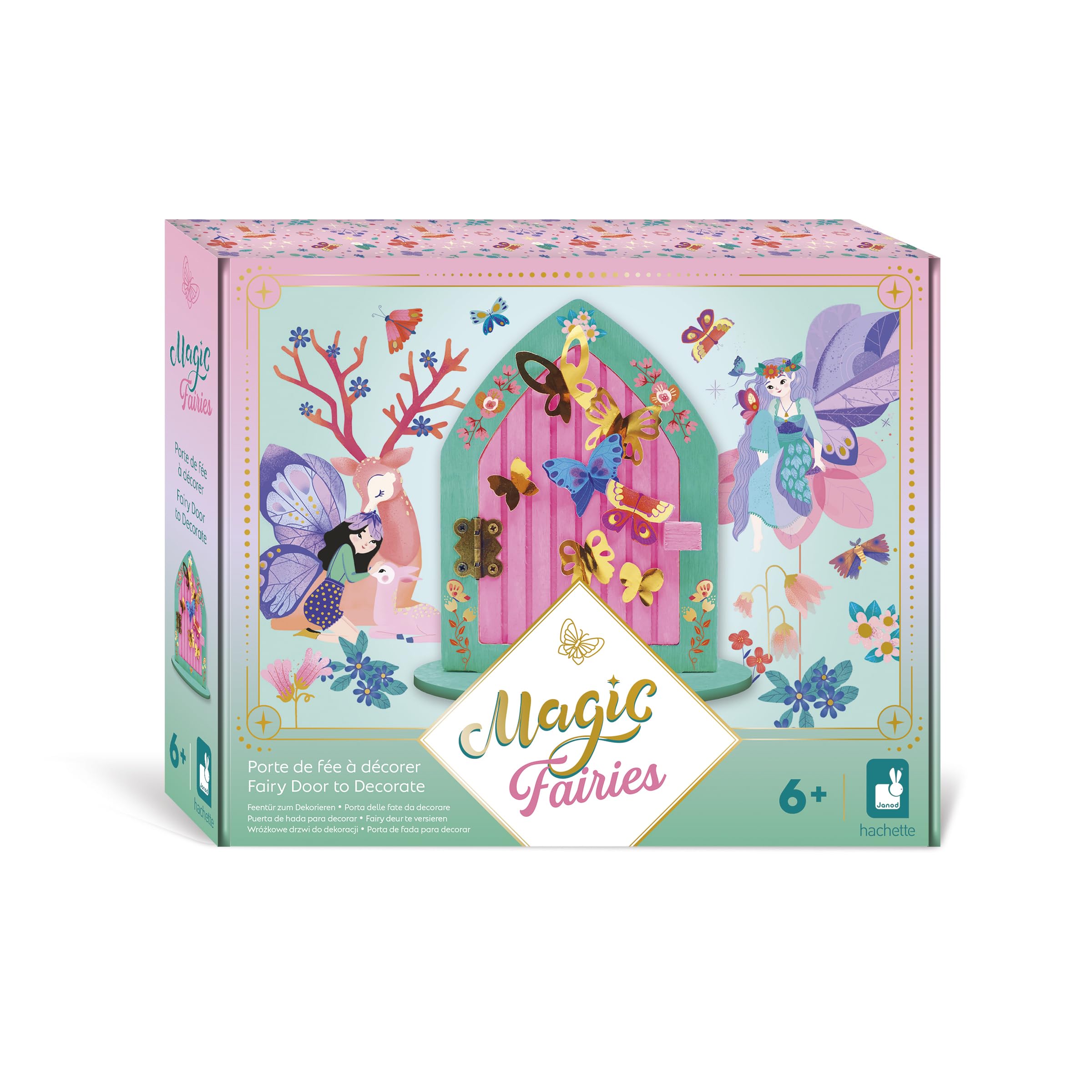 Janod Scoubidous Peace & Love - Kit Creativo Per Bambini Da 7 Anni | 50 Fili (10 Fluorescenti) Per 14 Creazioni, Portachiavi, Braccialetti, Adesivi, Attività Manuale Fai Da Te - 2