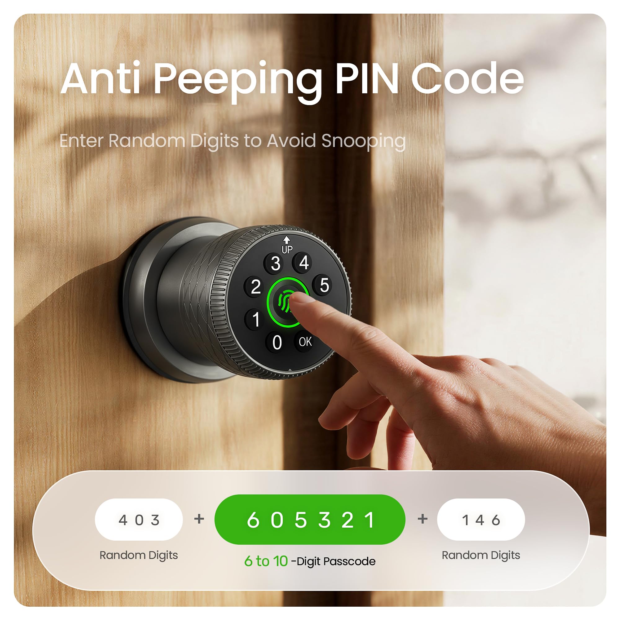 Smart Fingerprint Lock - Keyless Entry & App Control -5