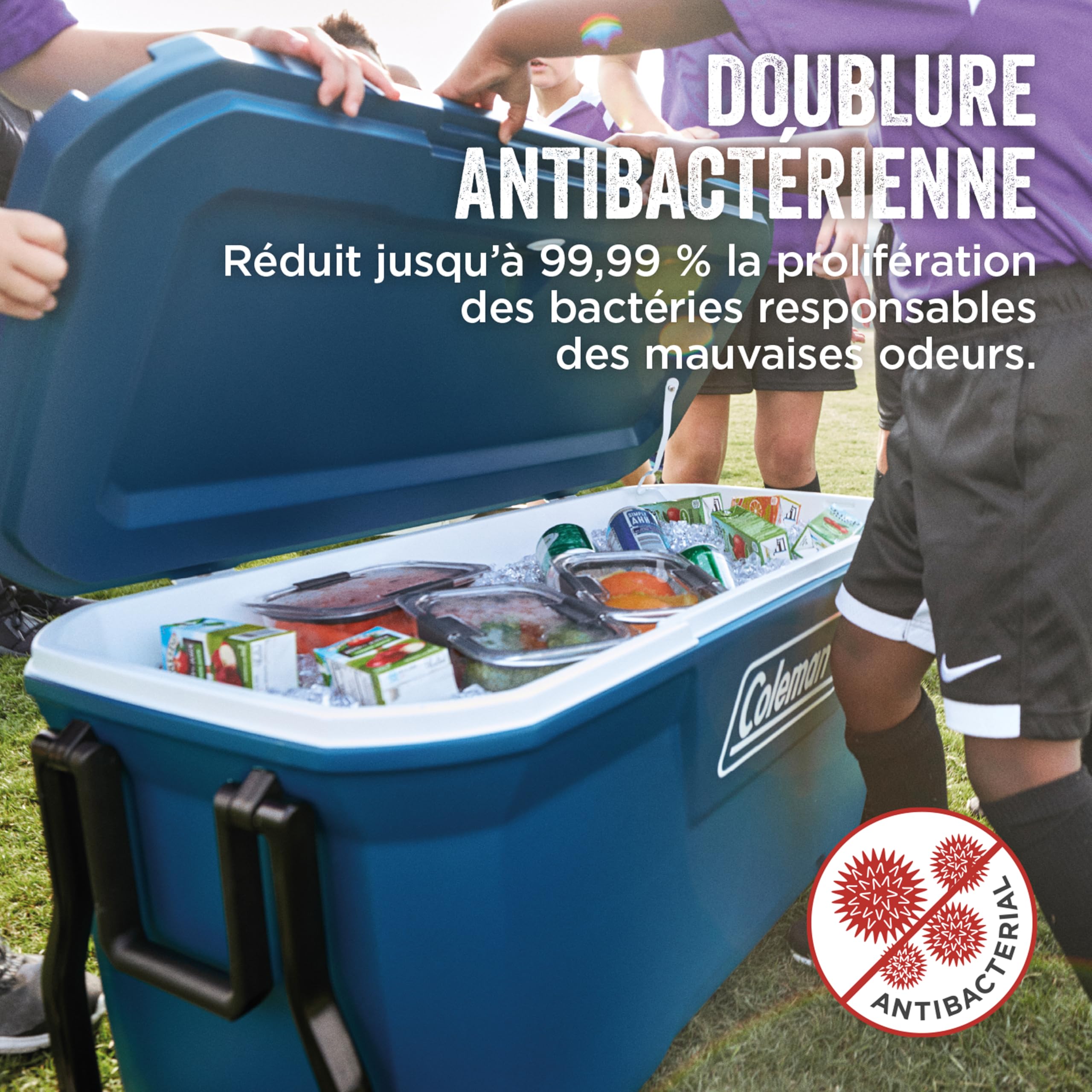 Coleman Xtreme 100QT glacière à roulettes