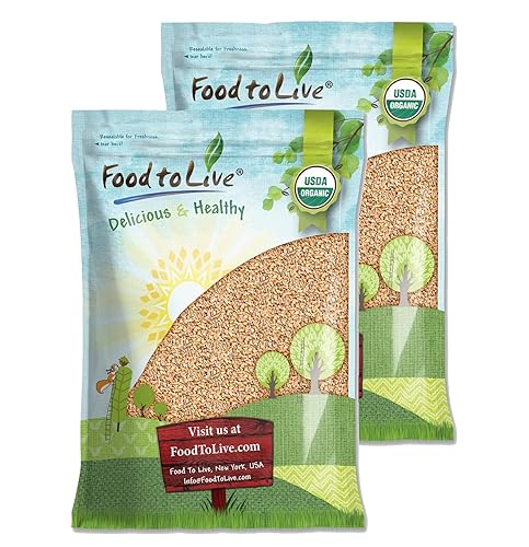 Farro orgánico de corte de acero italiano, 20 libras, sin OMG, grano de trigo perlado agrietado, no irradiado, vegano, a granel. Fácil de cocinar.