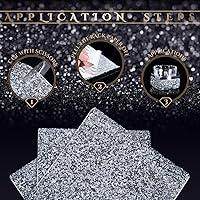 Vista 4 de Calcomanías de diamantes de imitación brillantes, diamantes de imitación para manualidades, calcomanías autoadhesivas para automóvil, decoración