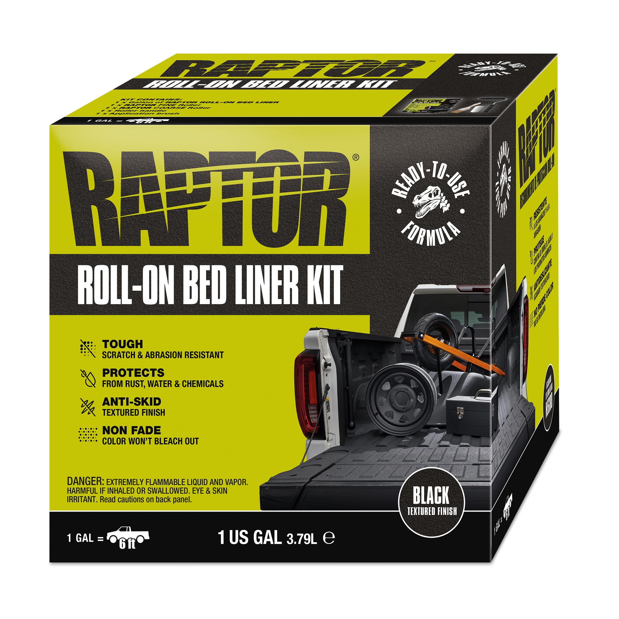 Amazon.com: RAPTOR Roll-On Bed Liner Kit, Truck Bed Liners, Long