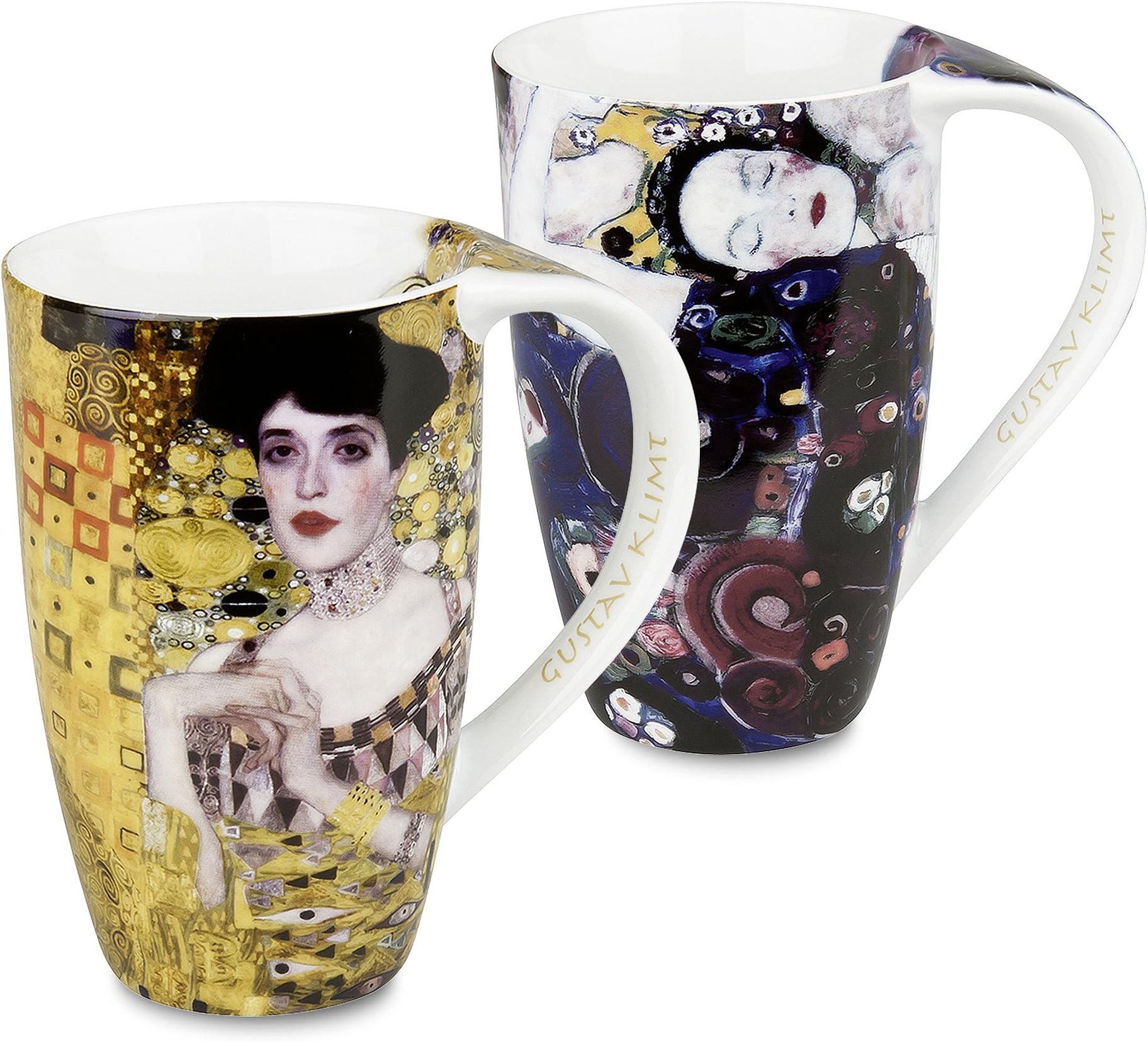 Konitz Gustav Klimt, Adele Bloch Bauer, Jungfrau Mugs, Set of 2