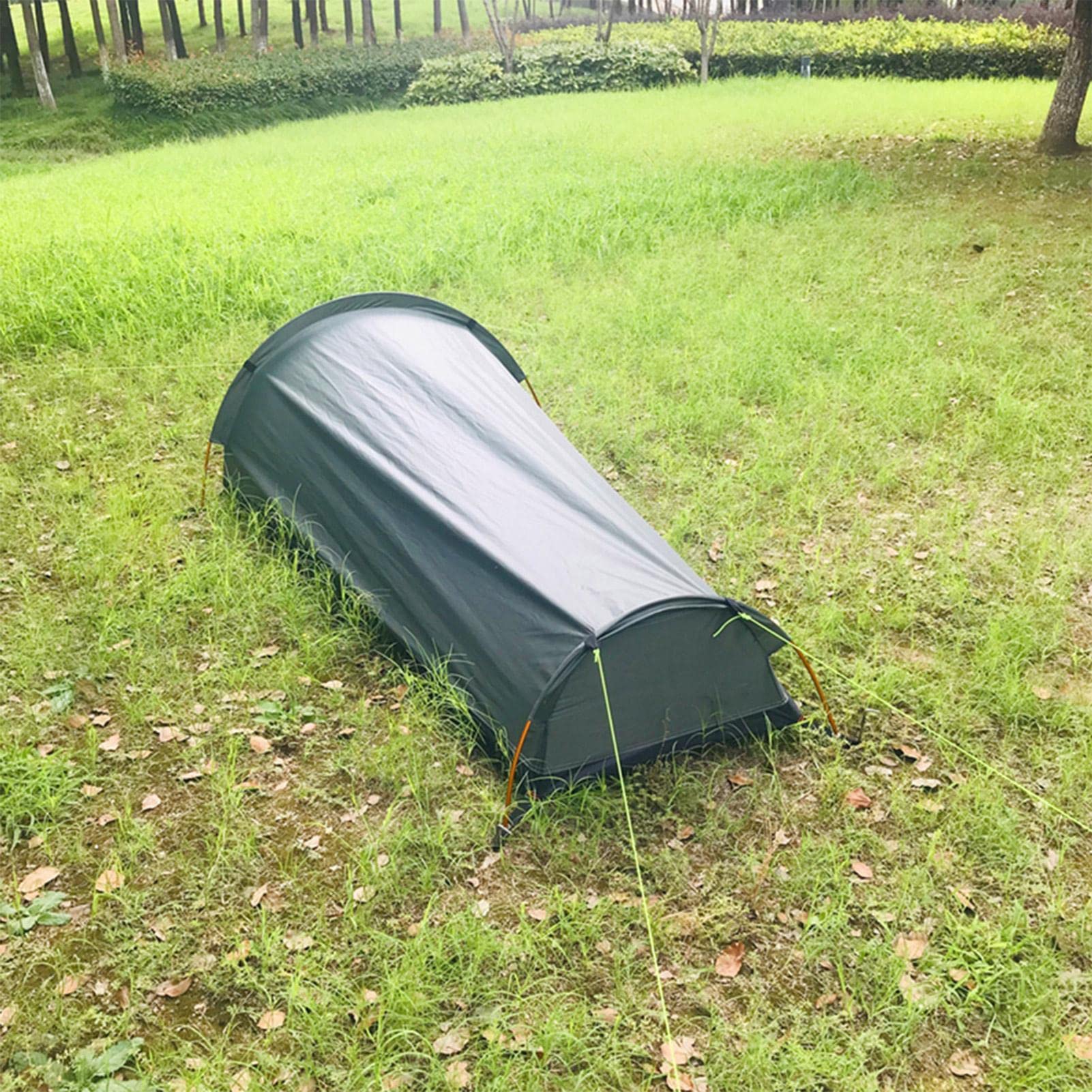 Schlafzelt – Tragbares Bivy-Zelt, wasserdichter Rucksack, Campingzelt, ultraleichtes Einzelpersonen-Campingzelt, Oxford-Stoffschlafsack zum Wandern, Bergsteigen, Rucksackreisen, 50 x 90 x 220 cm | Wasserdichte Outdoor-Überlebensausrüstung für Camp Wandern