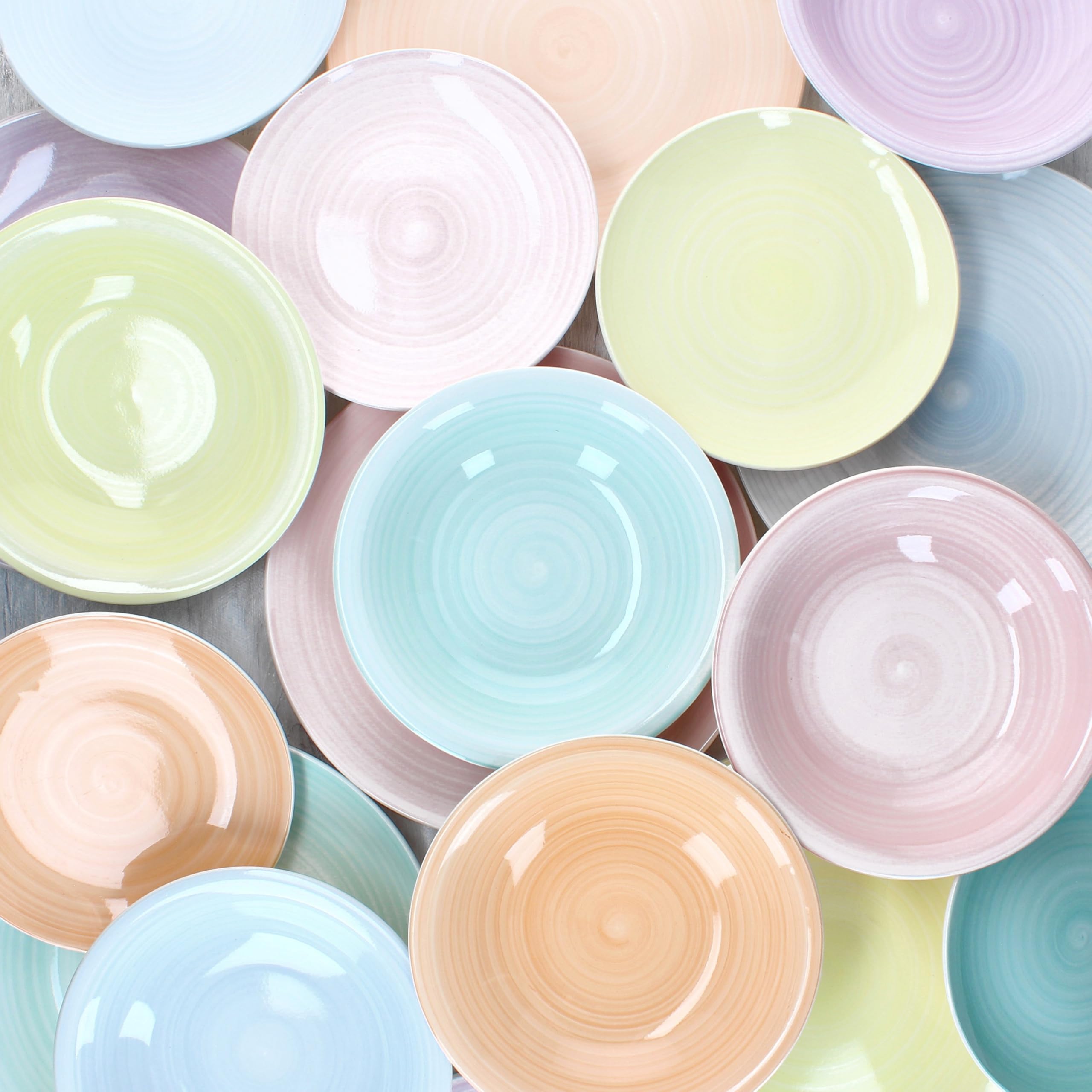 MamboCat Panther Set van 6 soepborden, zwart, 420 ml, matte diepe aardewerkborden voor 6 personen, borden voor salade, soep, muesli, pasta enz., servies voor ontbijt, lunch en avondbrood