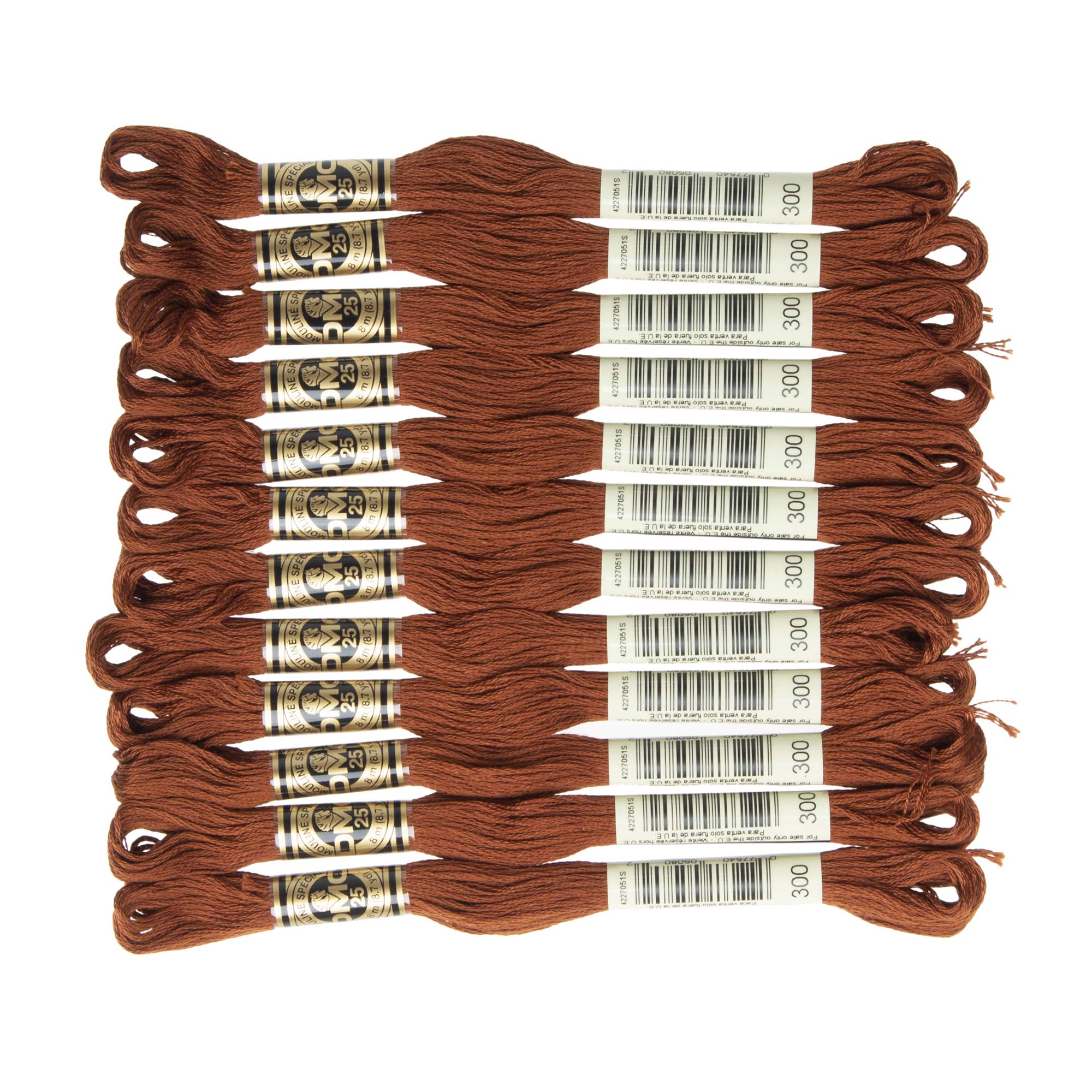 DMC 6-Strand Embroidery Cotton Floss, Very Dark Mahogany
