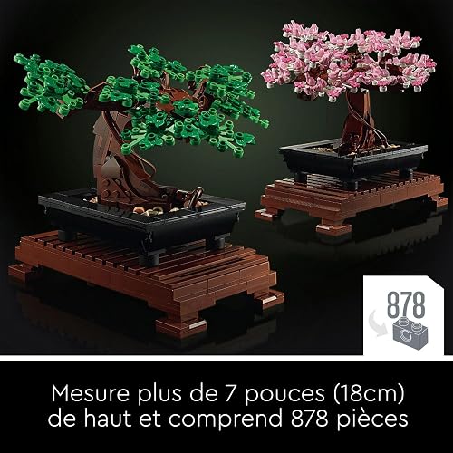 LEGO Botanicals Bonsai Tree - Faux Plant for Adults - Home Décor Set with Artificial Cherry Blossom Flowers - DIY Building Projects - Gift Idea for Women and Men - Botanical Collection - 10281 - 5